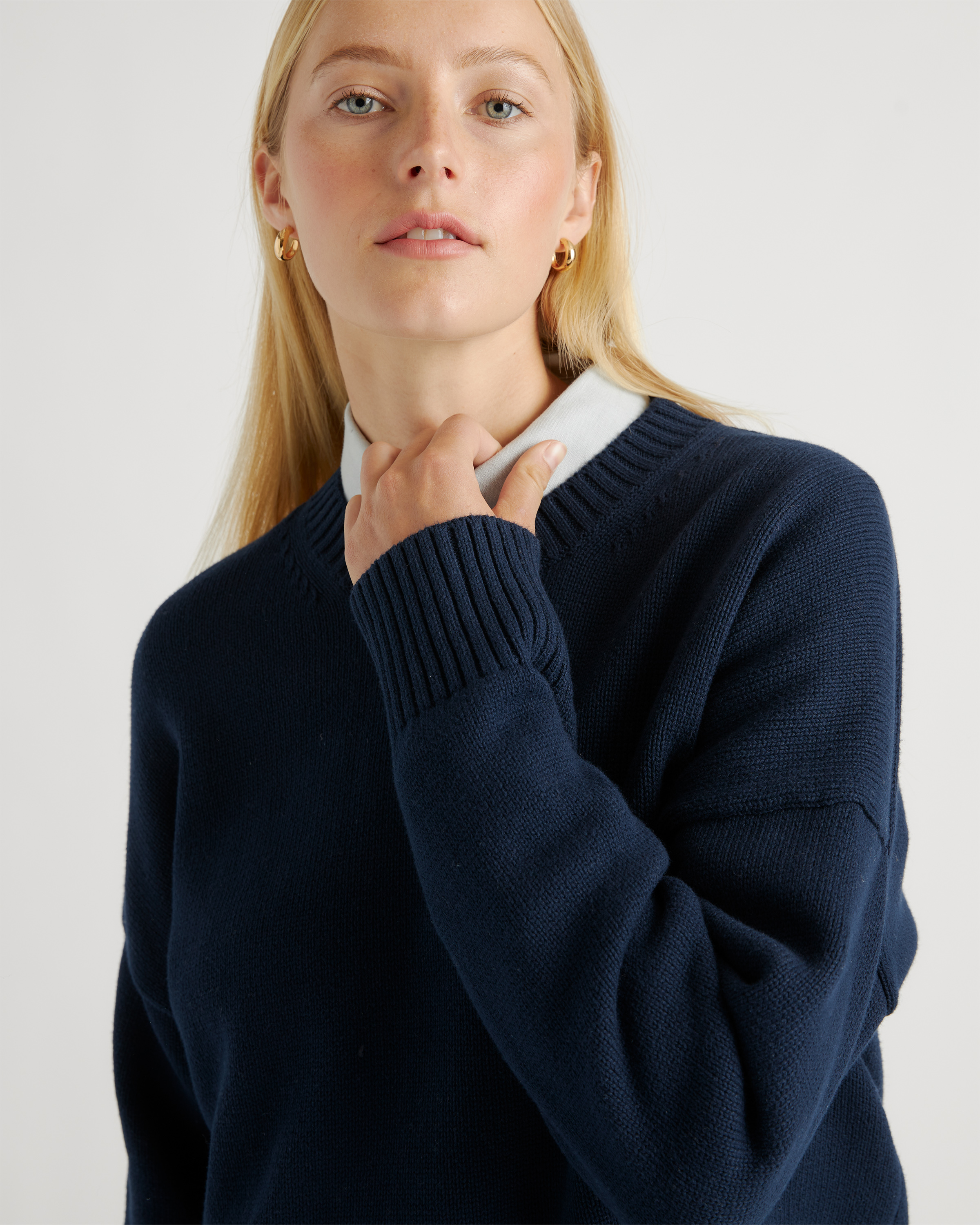 100% Organic Cotton Boyfriend Crew Sweater — Image 18