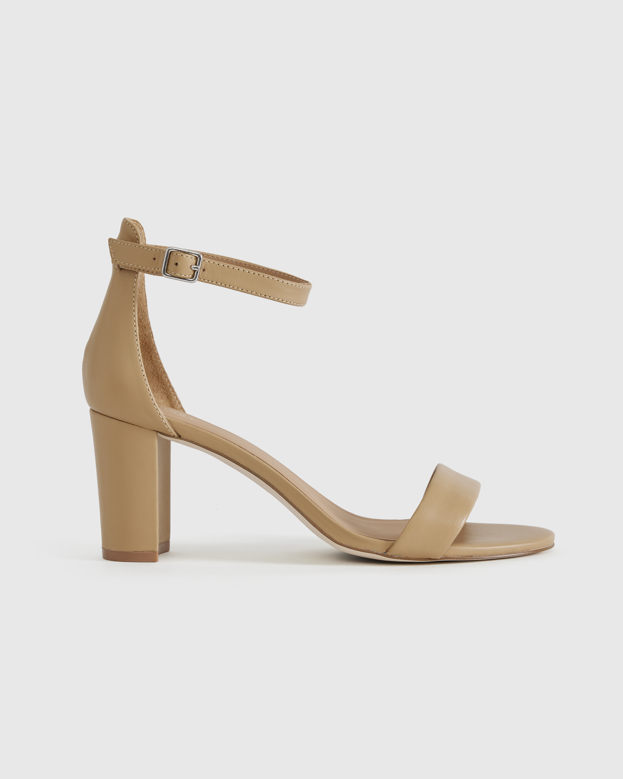 Italian Leather 65mm Block Heel — Image 12