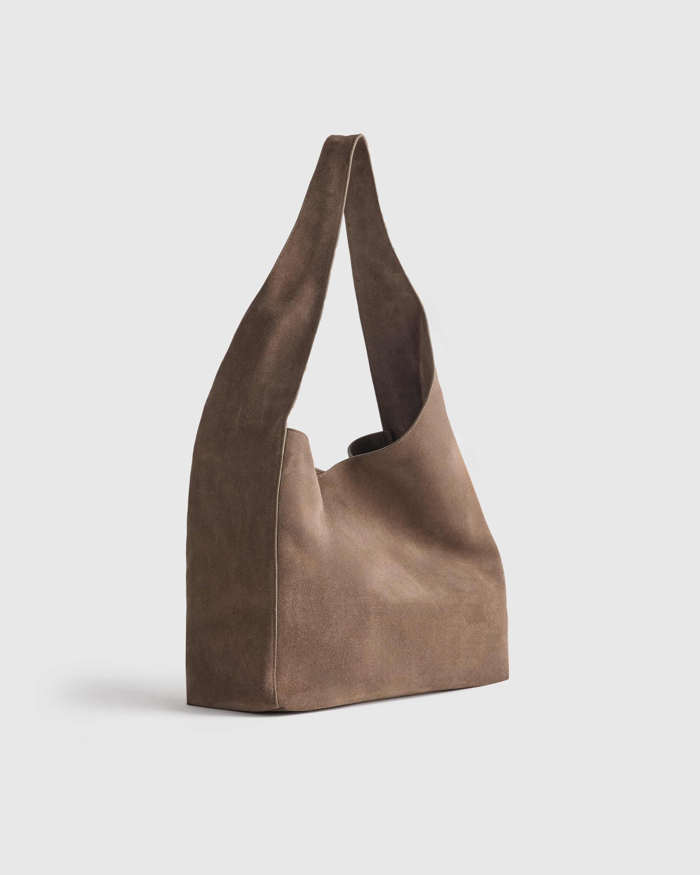 Italian Suede Slouchy Shoulder Bag — Image 33