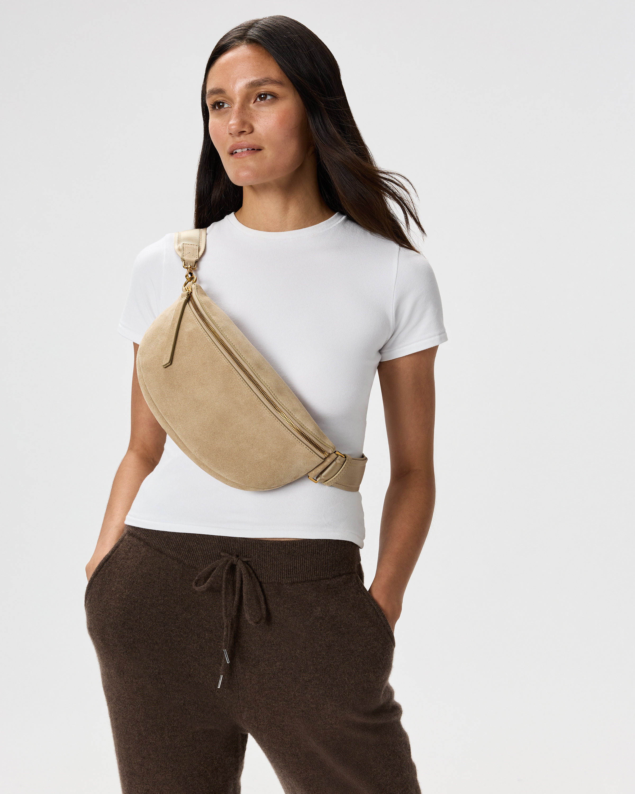 Italian Suede Sling Bag — Image 7