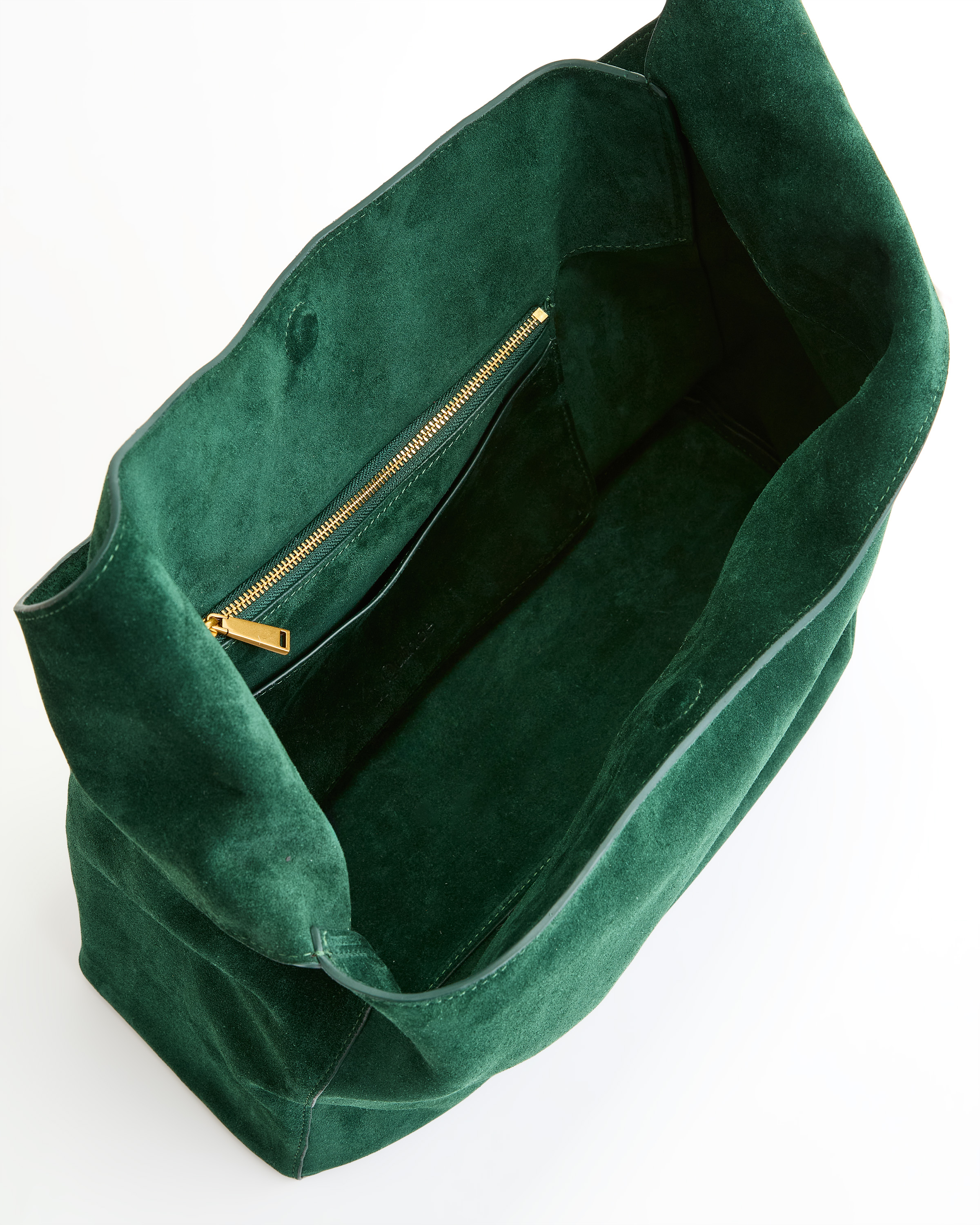 Italian Suede Slouchy Shoulder Bag — Image 7