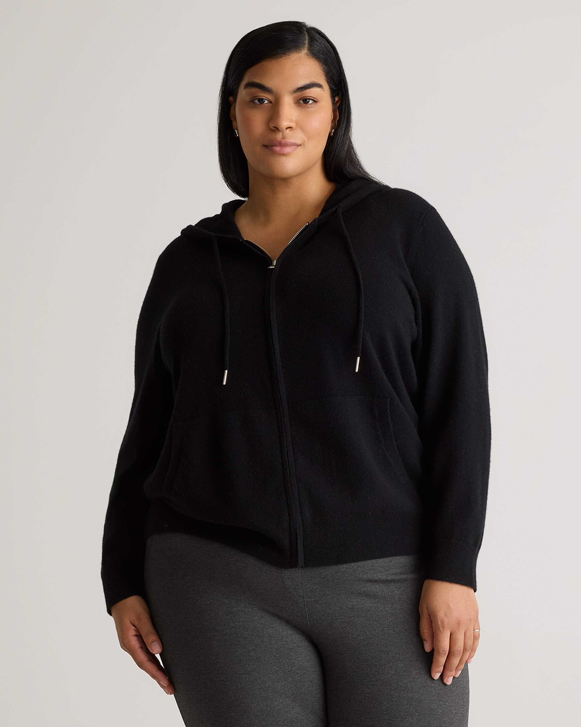 Mongolian Cashmere Full-Zip Hoodie — Image 27