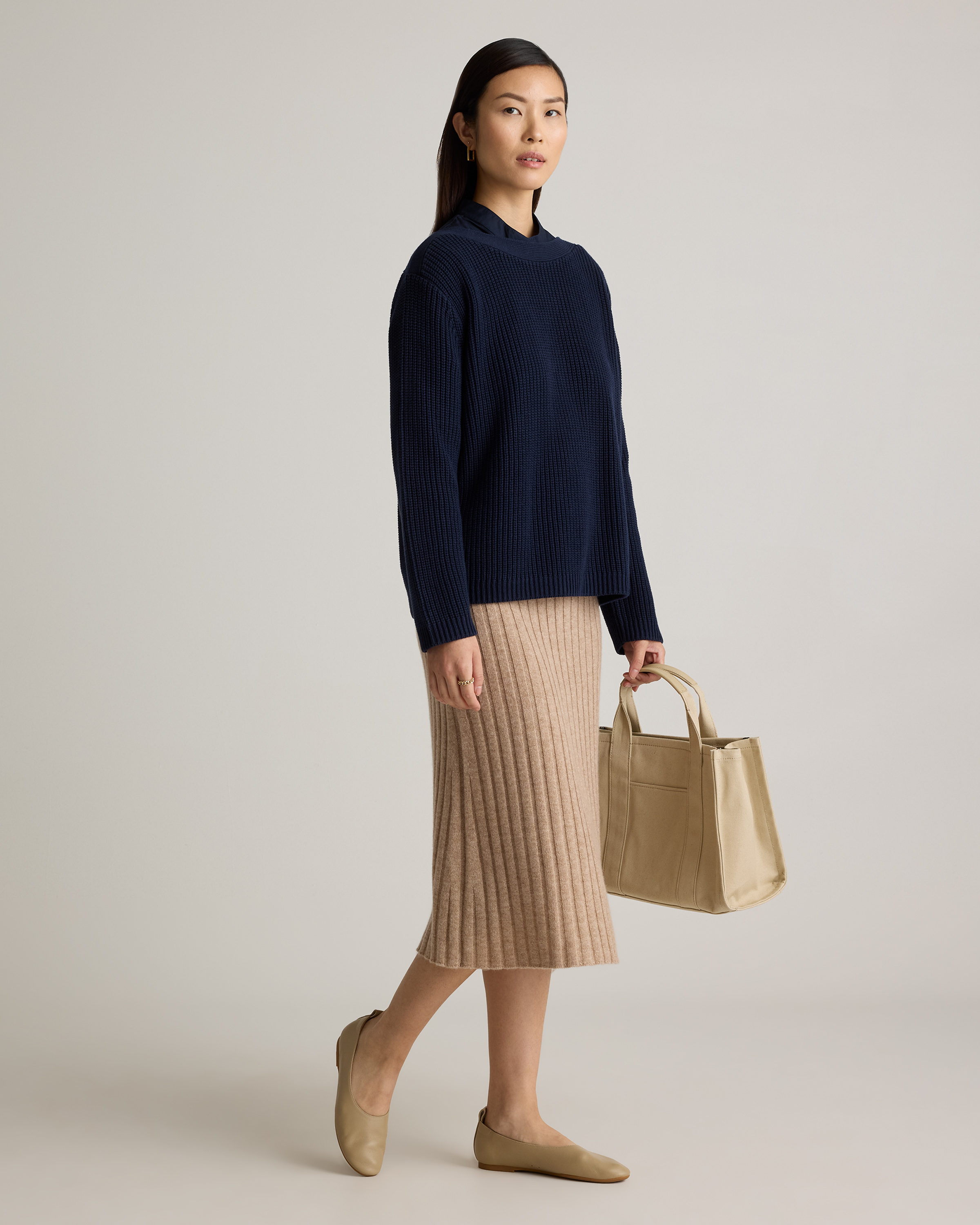 100% Organic Cotton Fisherman Boatneck Sweater — Image 37