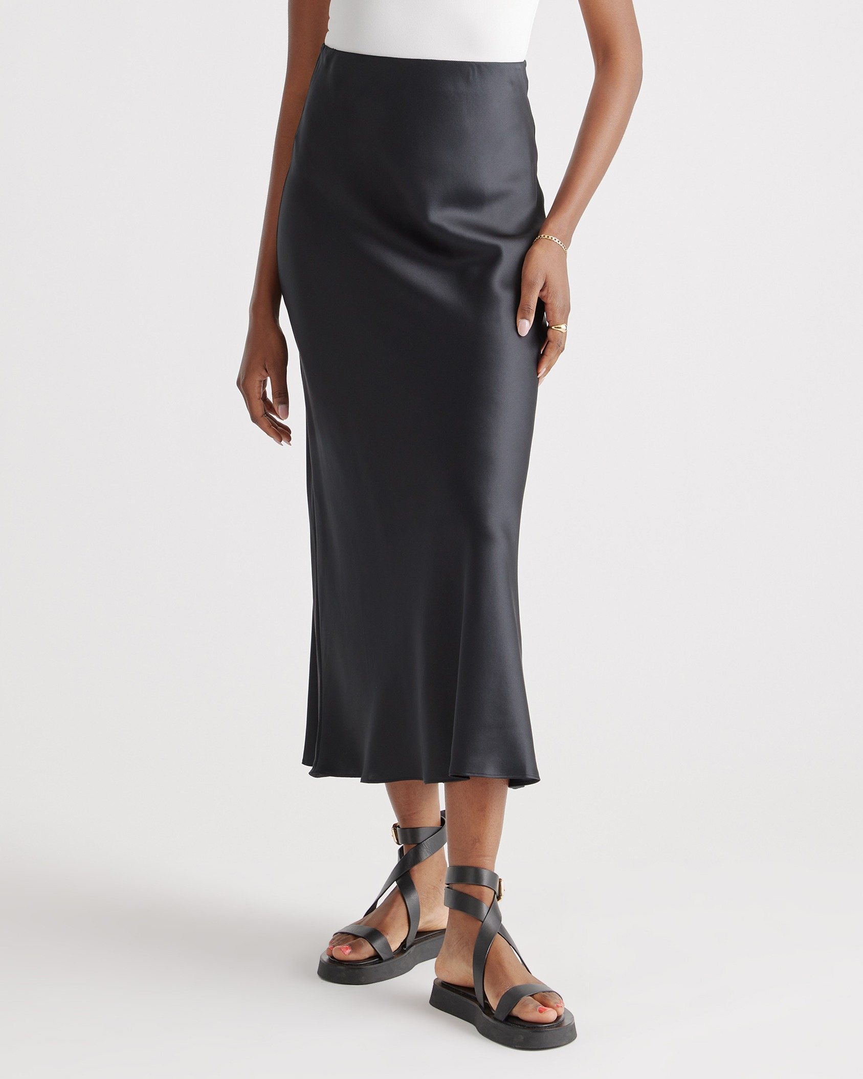 100% Washable Silk Maxi Skirt — Image 65