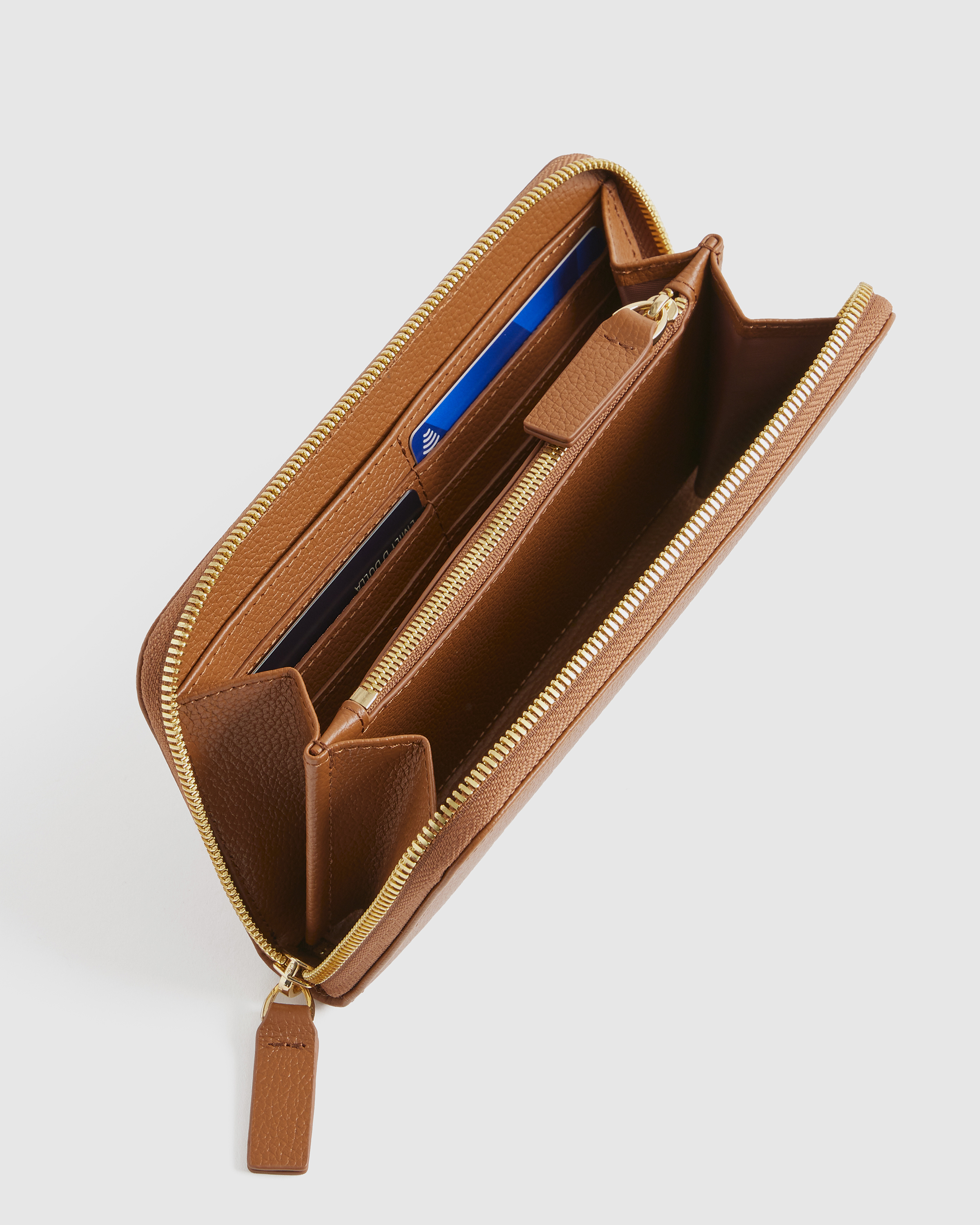 Italian Pebbled Leather Continental Wallet — Image 16