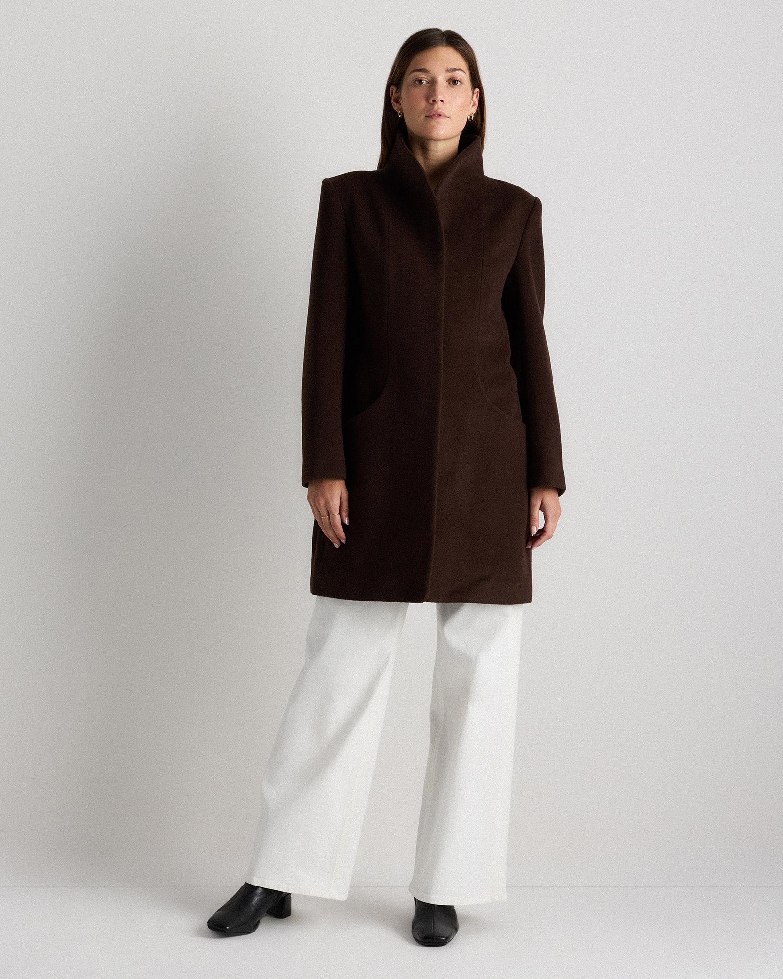 Wool Cashmere Cocoon Coat — Image 32