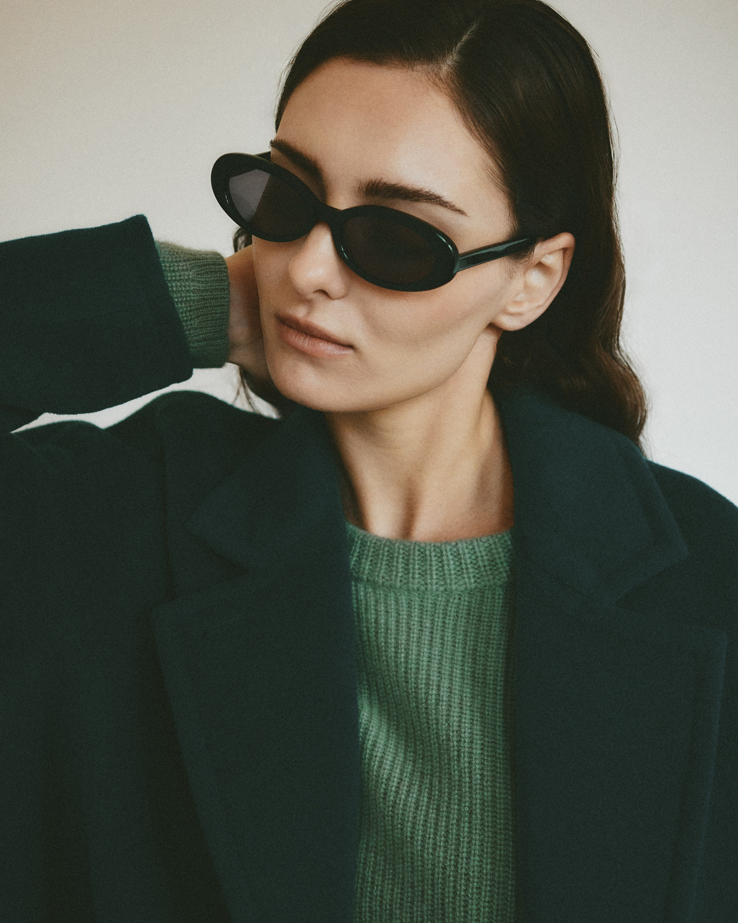 Mongolian Cashmere Fisherman Crewneck Sweater — Image 13