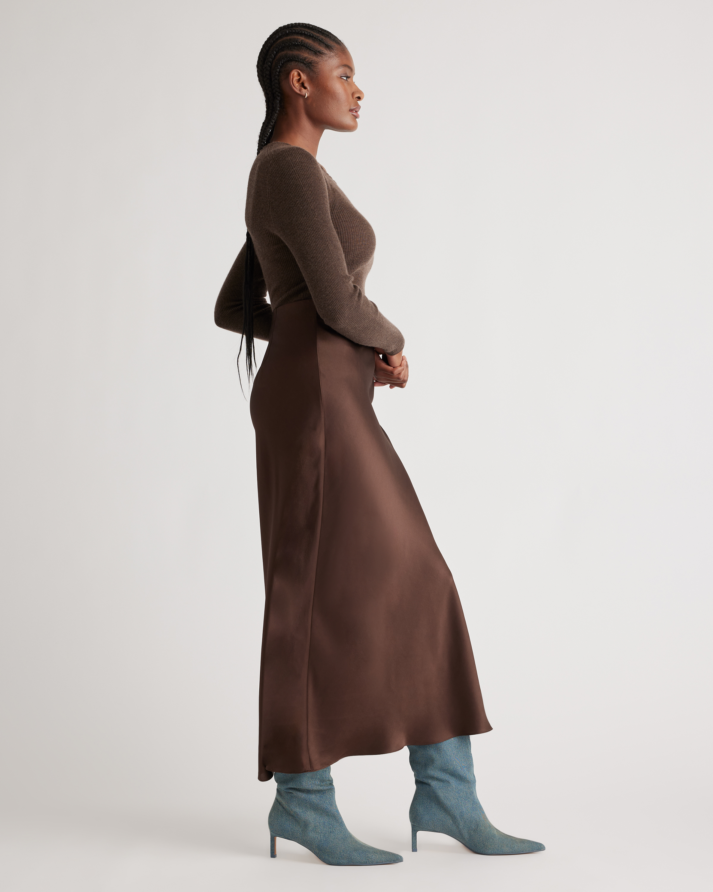 100% Washable Silk Maxi Skirt — Image 15
