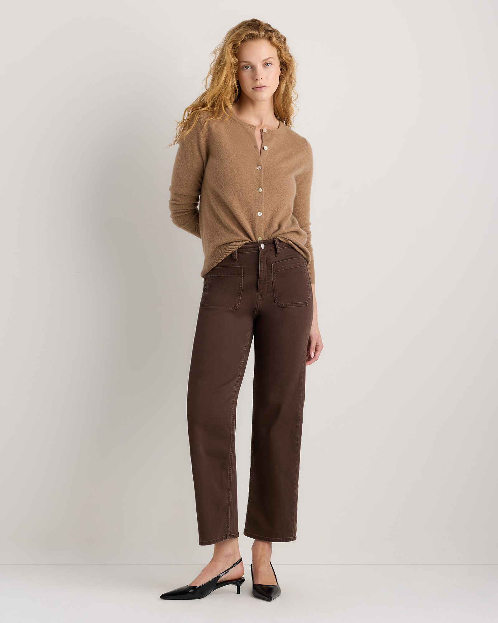 Bella Stretch Patch Pocket Wide Leg Jeans — Image 31