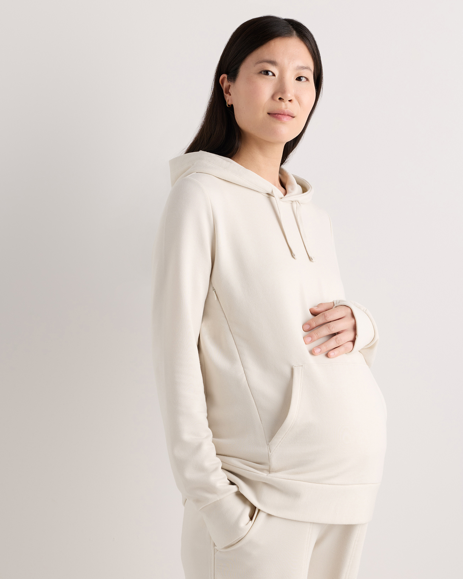SuperSoft Fleece Maternity & Nursing Hoodie — Image 26