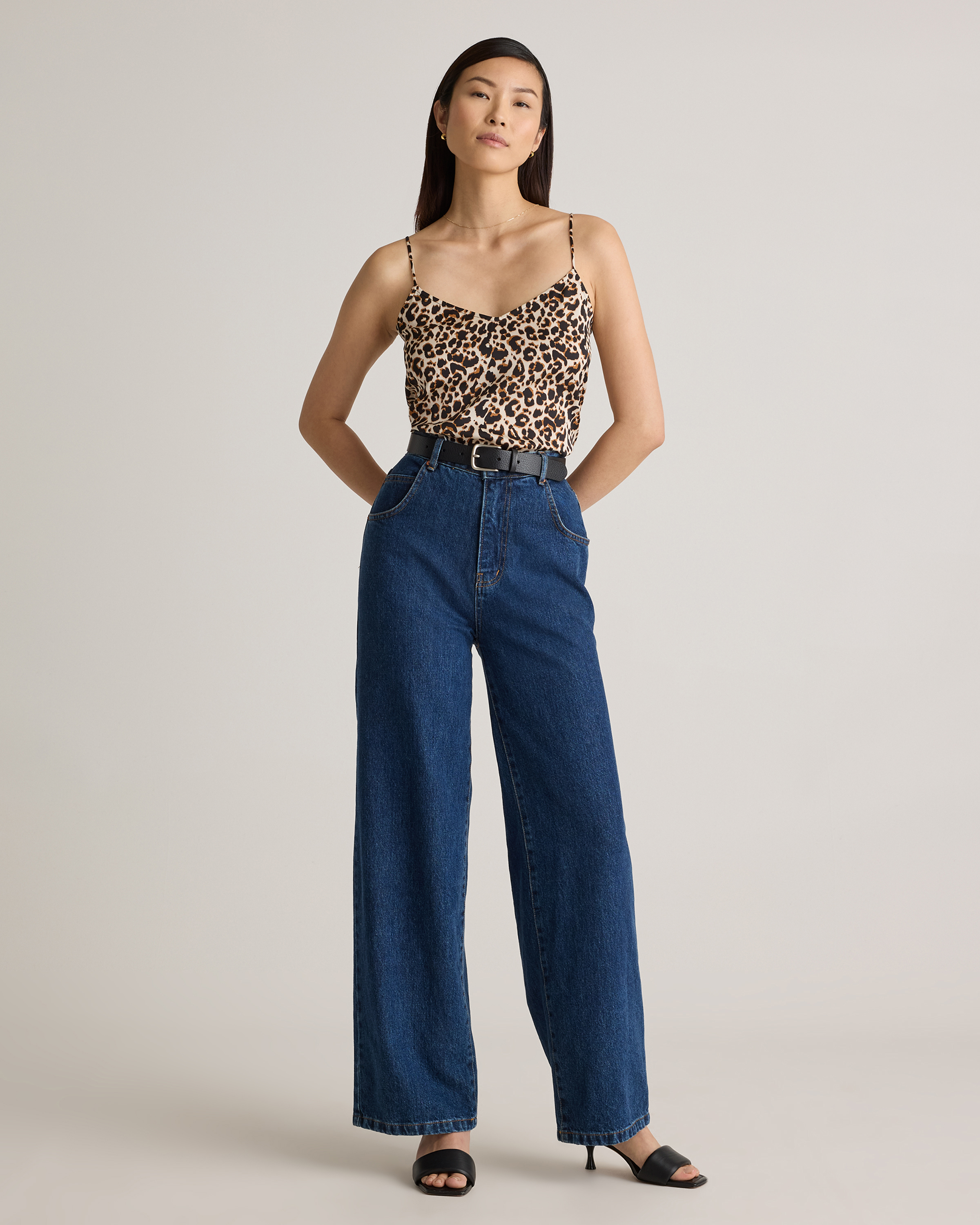 Washable Stretch Silk V-Neck Cami — Image 17