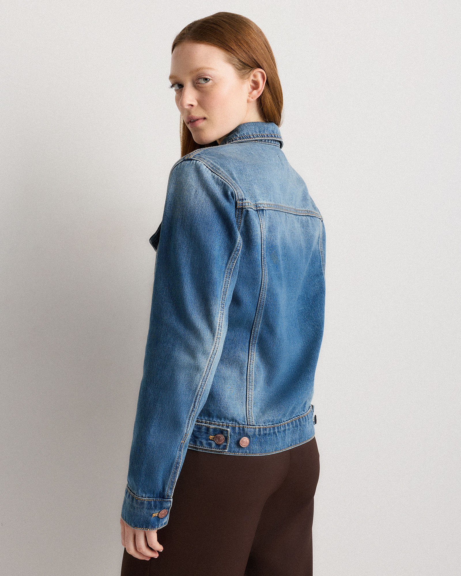100% Organic Cotton Denim Jacket — Image 12