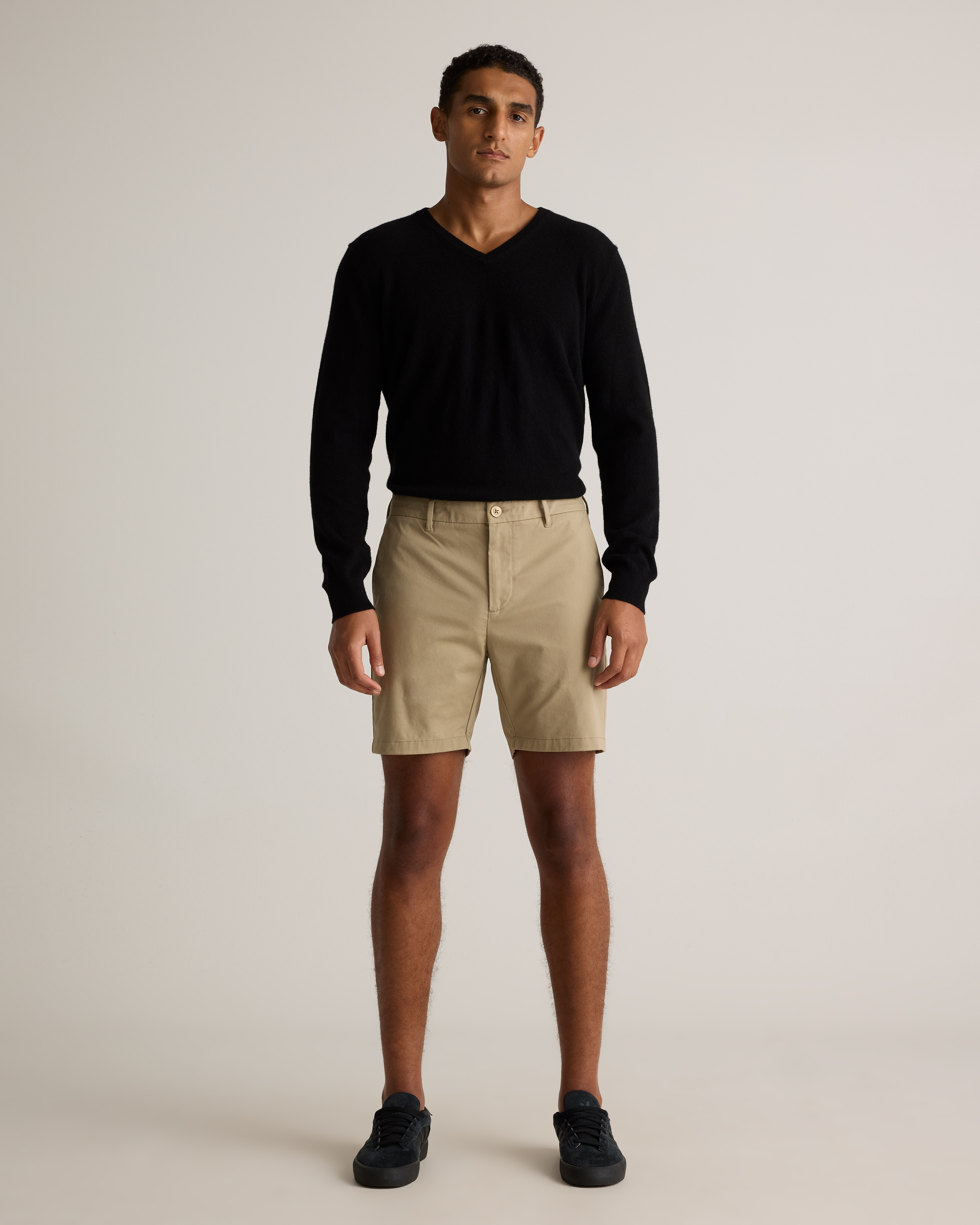 Organic Cotton Classic Stretch Chino Shorts - 7" — Image 24