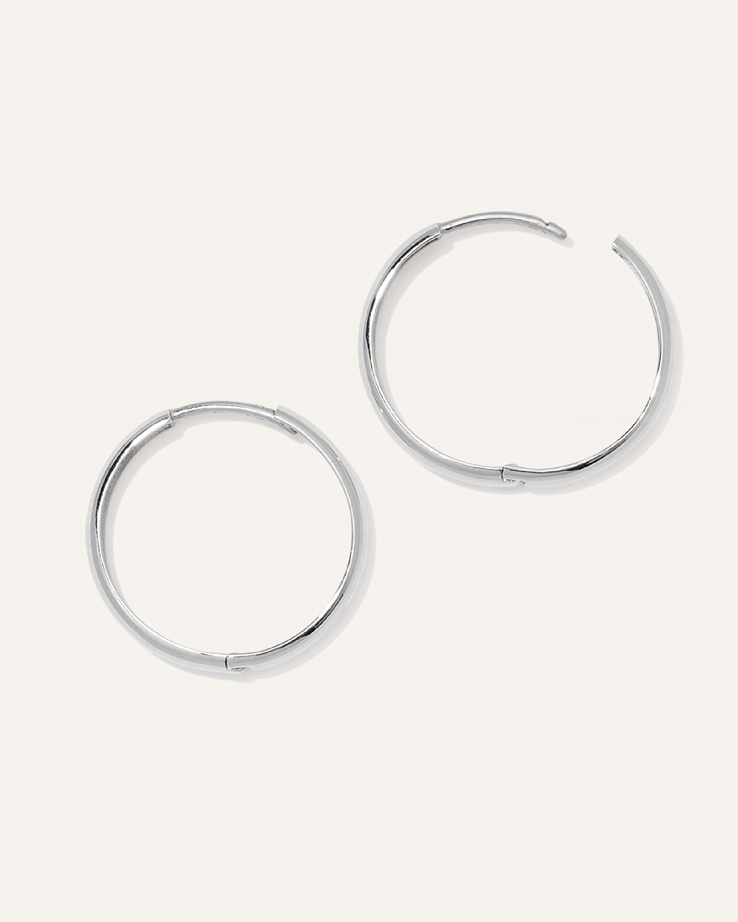 14K Gold Bold Hoops — Image 5