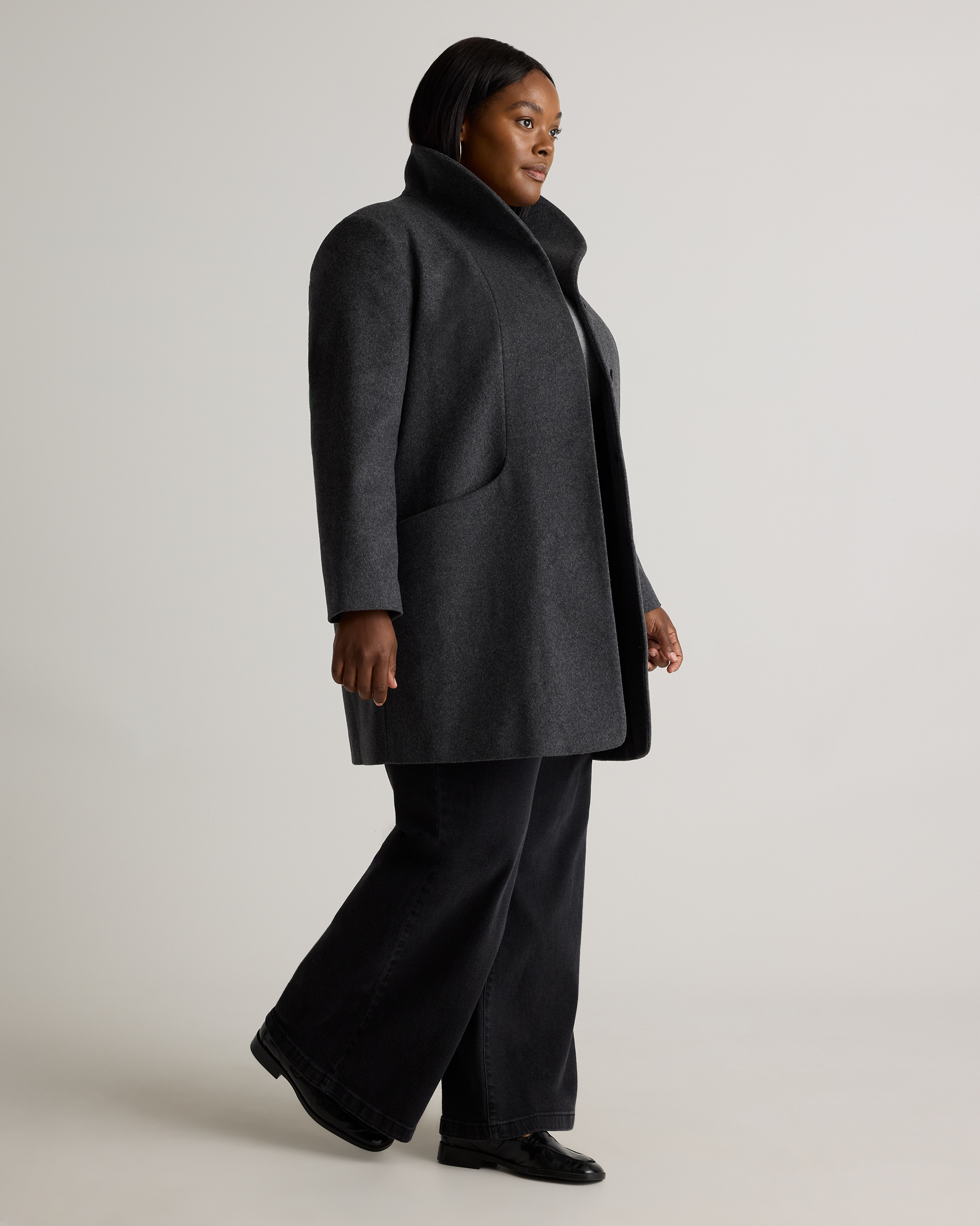 Italian Wool Cocoon Coat — Image 16
