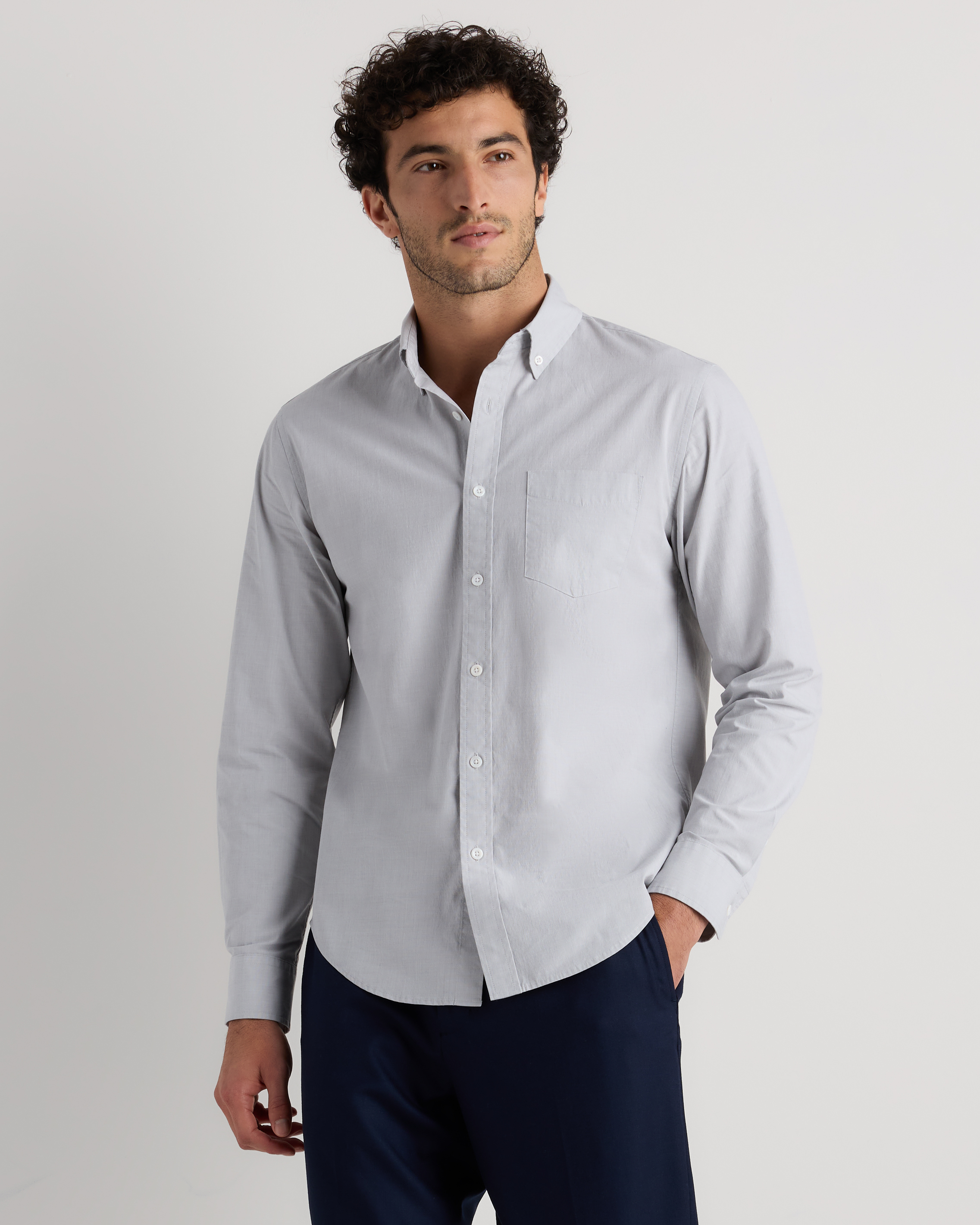 Organic Cotton Stretch Poplin Shirt — Image 22