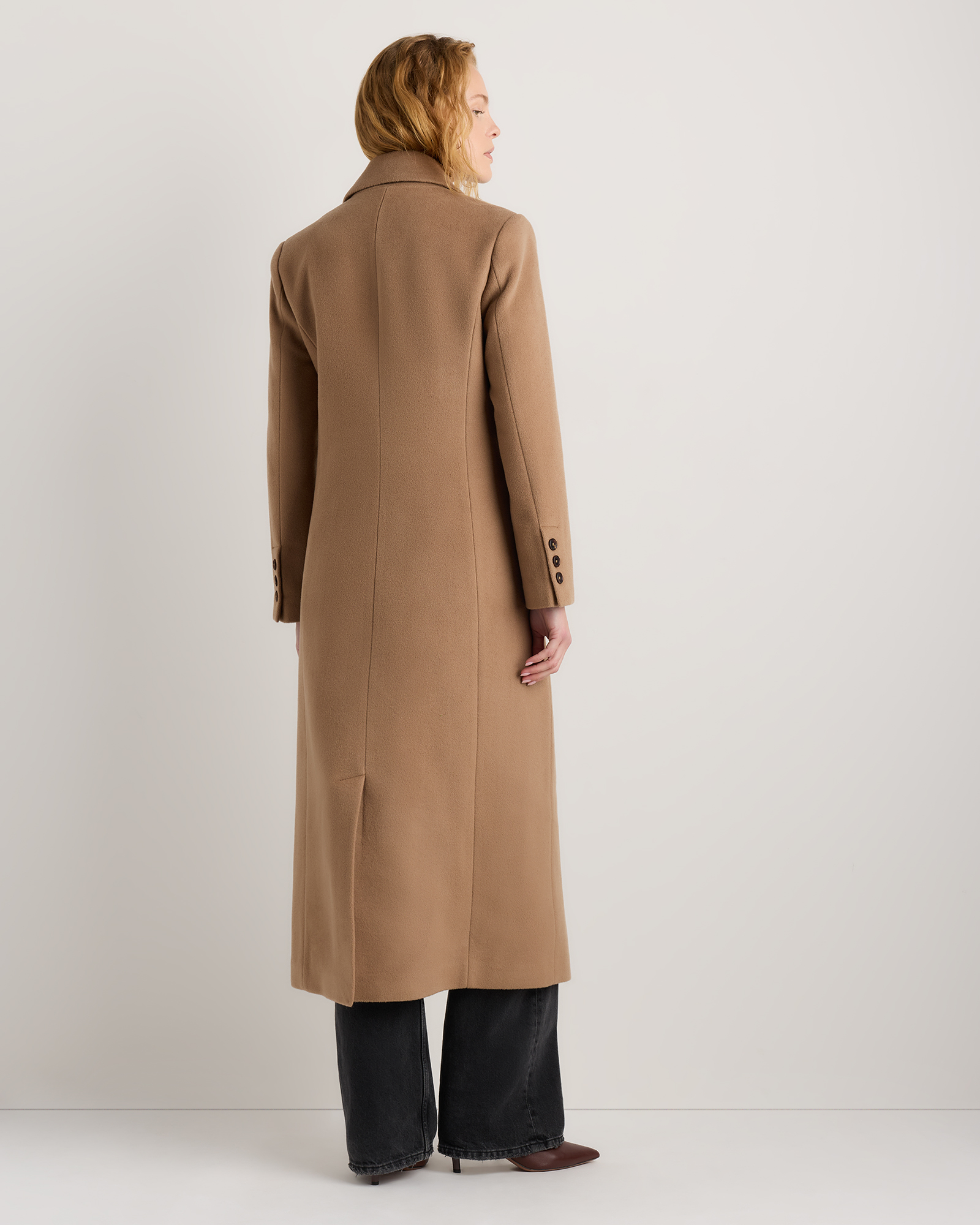 Wool Cashmere Tailored Long Coat — Image 30