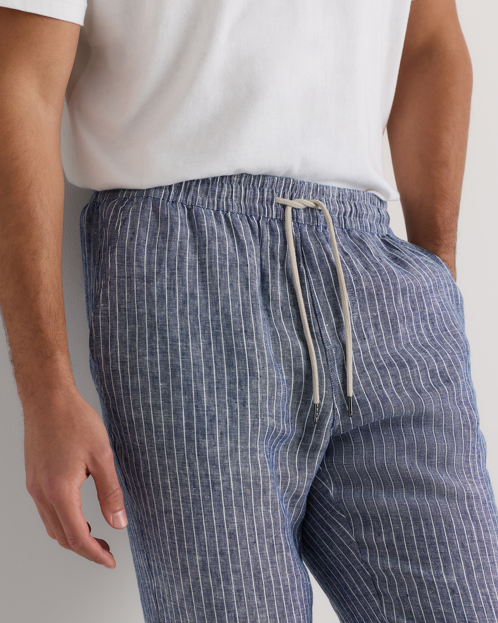 100% European Linen Drawstring Beach Pants — Image 7
