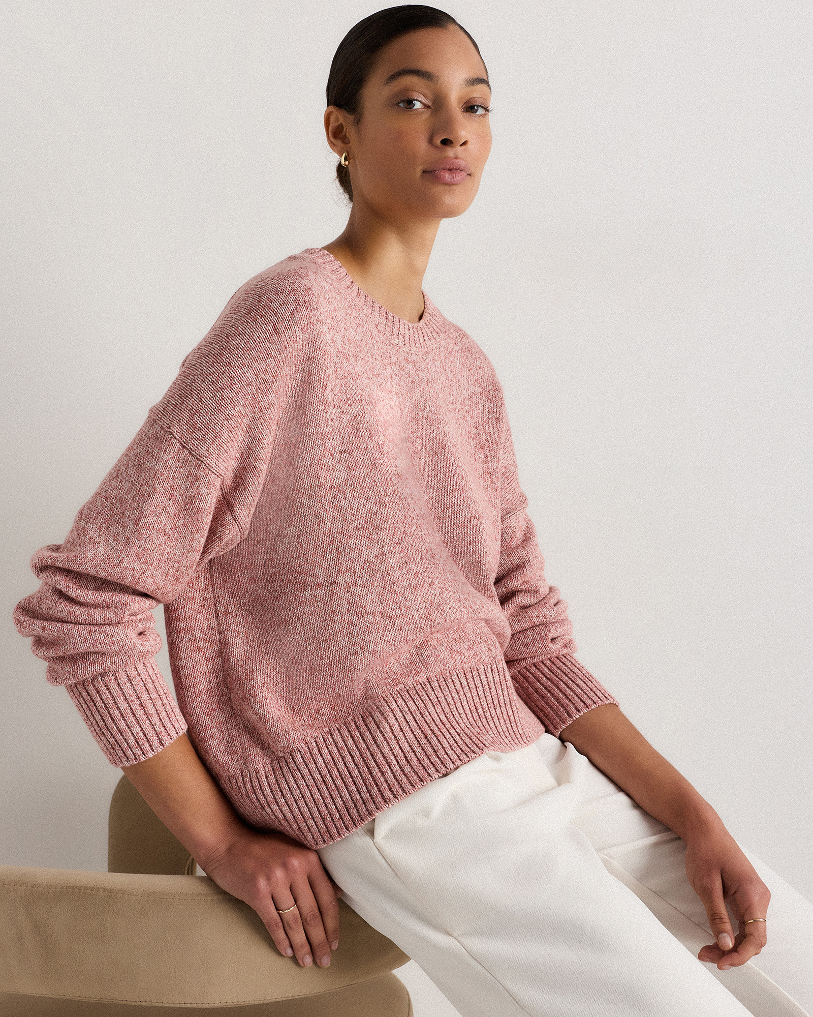 100% Organic Cotton Boyfriend Crew Sweater — Image 28