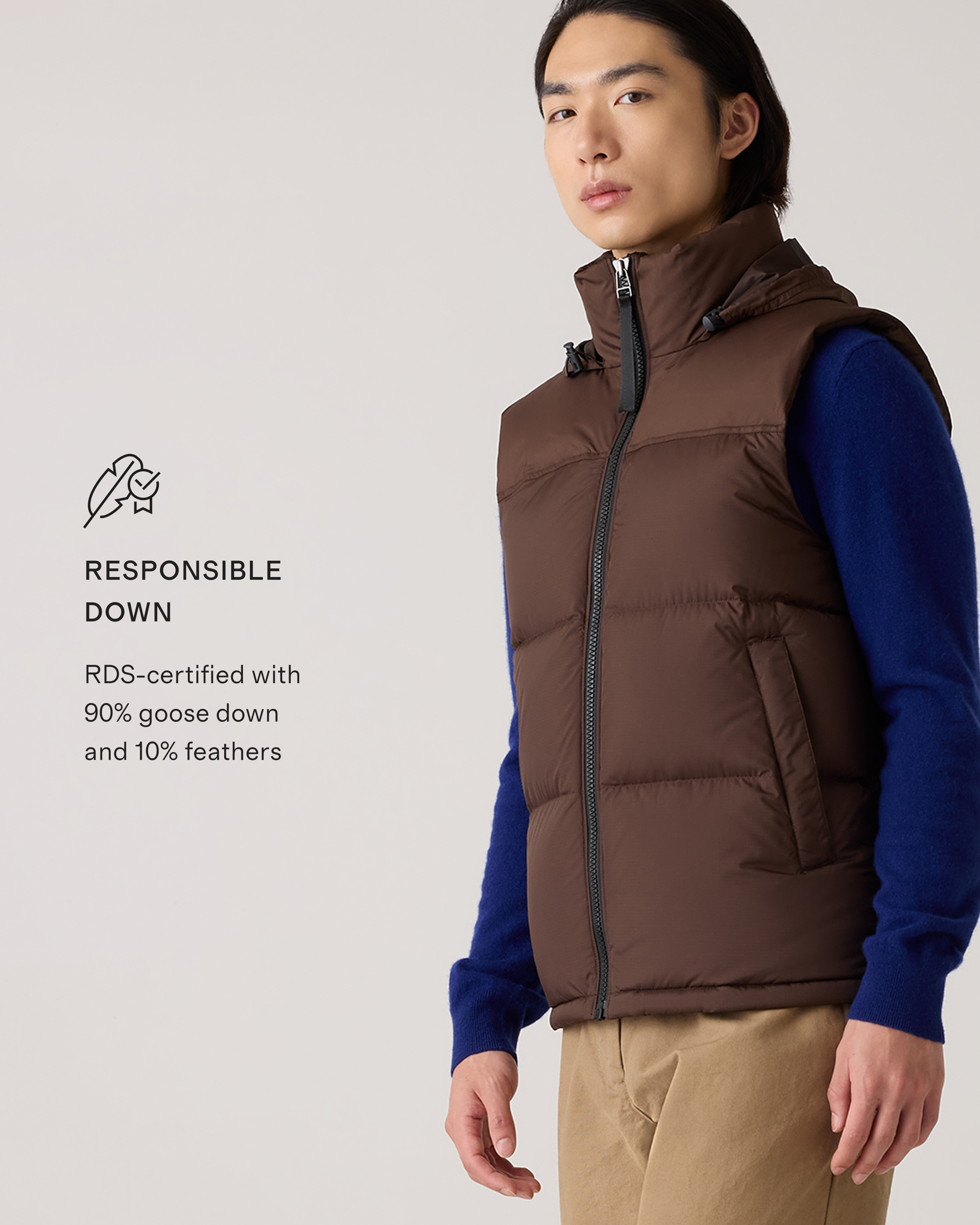 Responsible Down Puffer Vest — Image 25