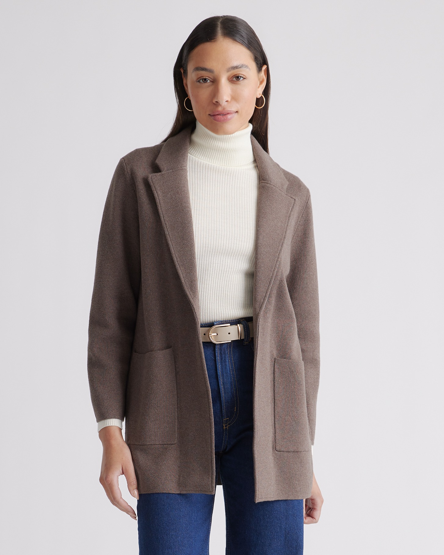 100% Organic Cotton Knit Blazer — Image 39
