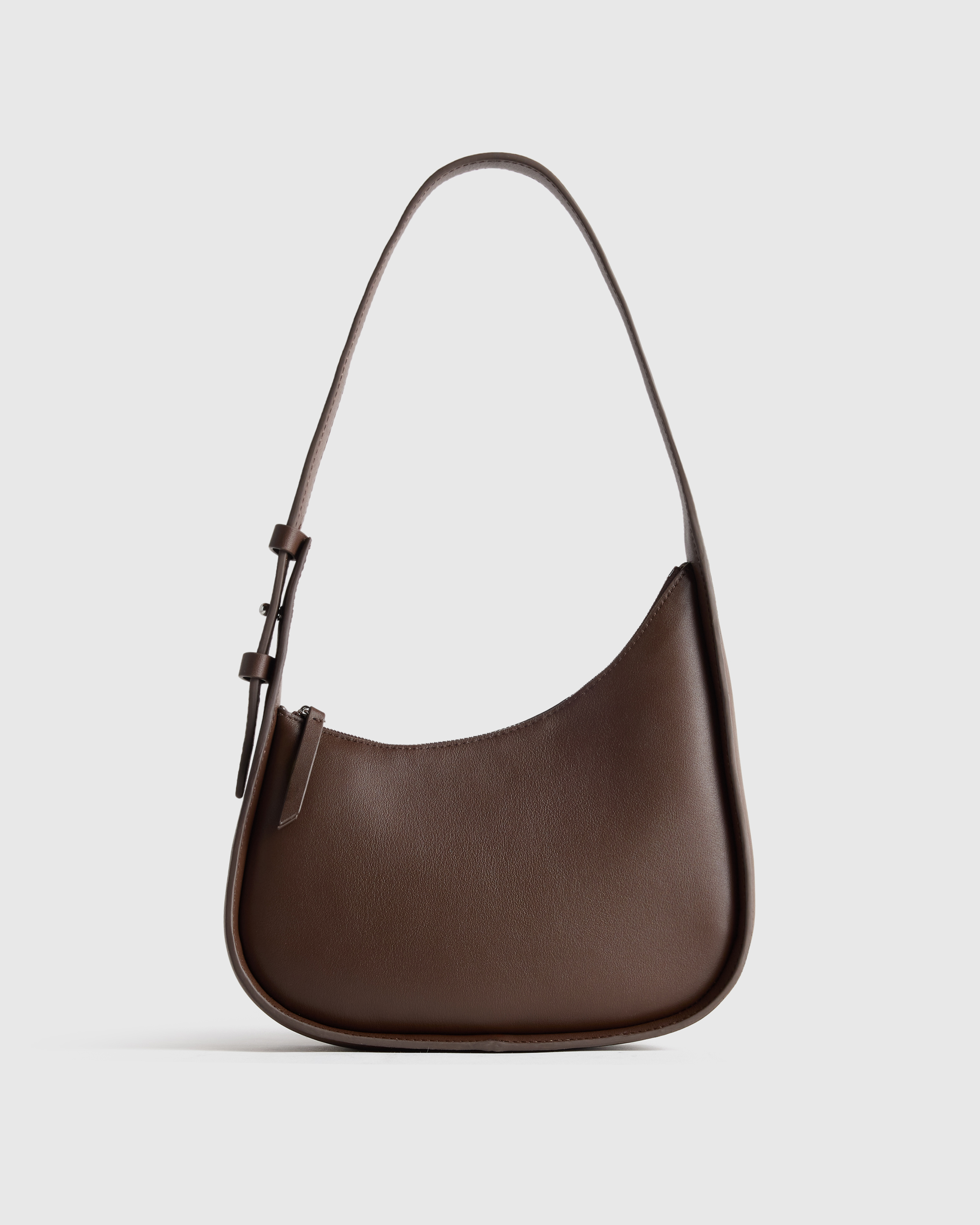 Italian Leather Asymmetrical Mini Shoulder Bag — Image 34