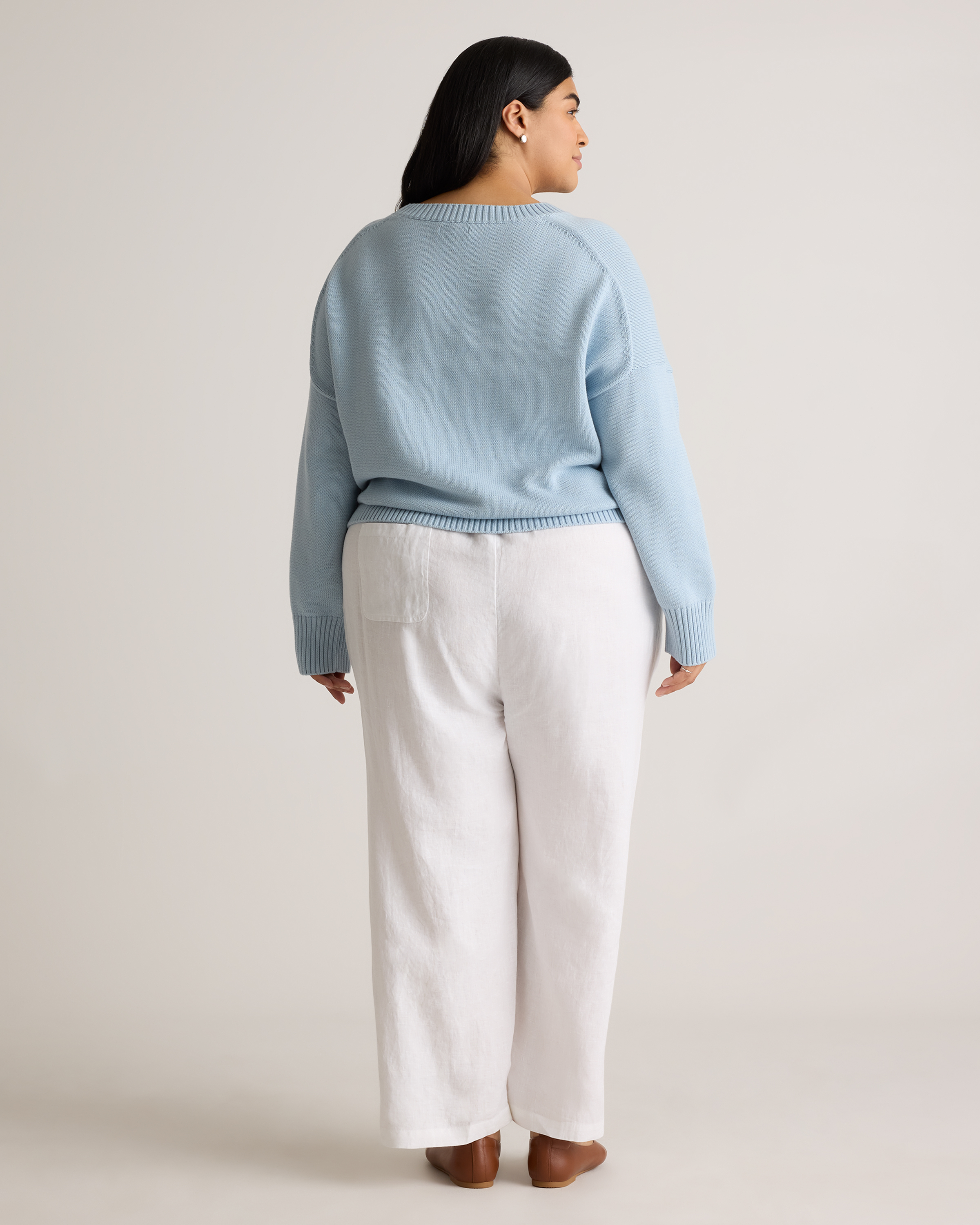 100% Organic Cotton Boyfriend Crew Sweater — Image 21