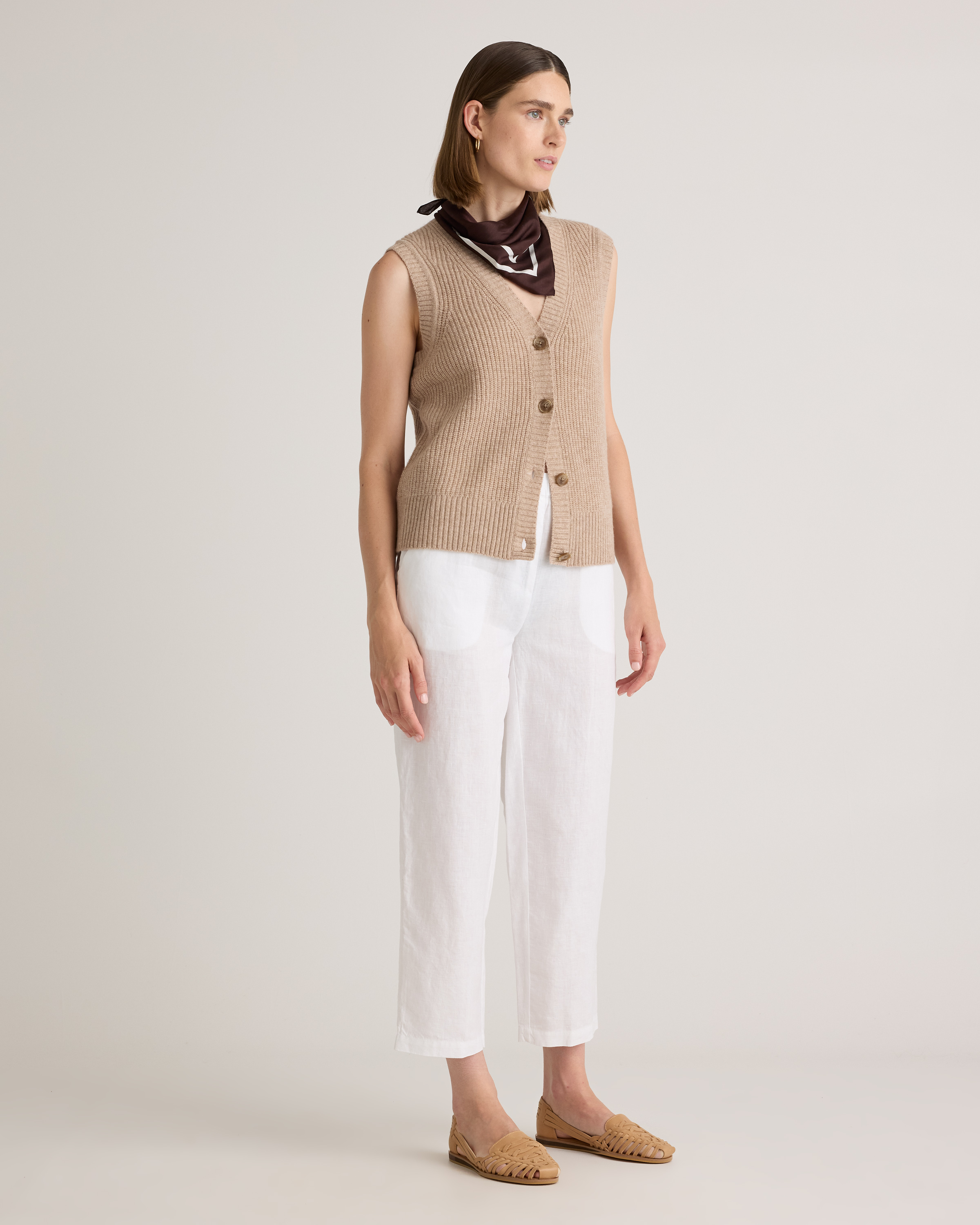 Mongolian Cashmere Fisherman Sweater Vest — Image 18