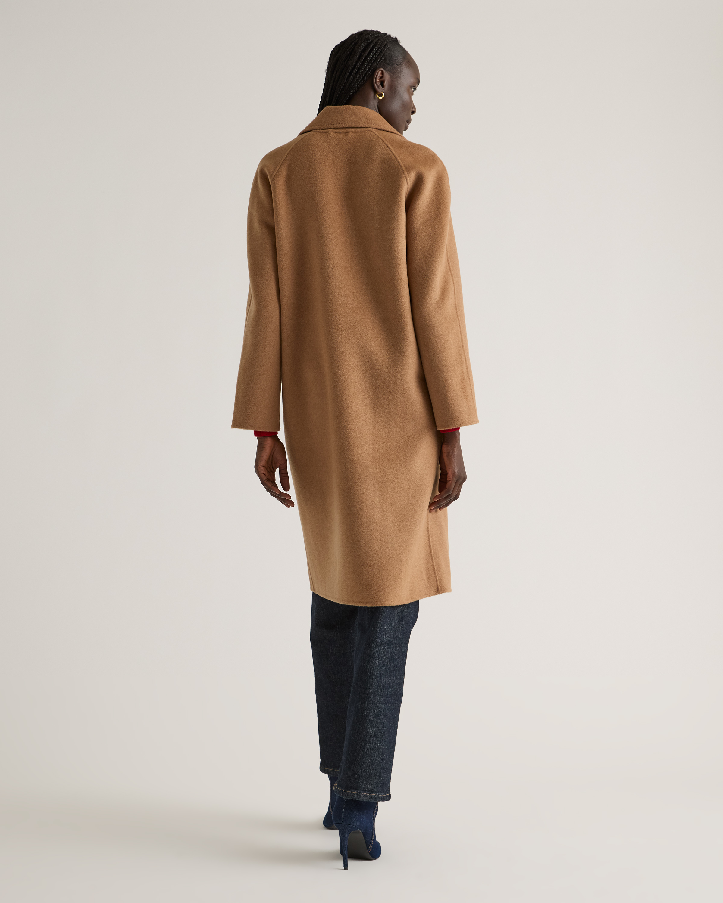 Double-Faced Merino Wool Notched Lapel Coat — Image 22