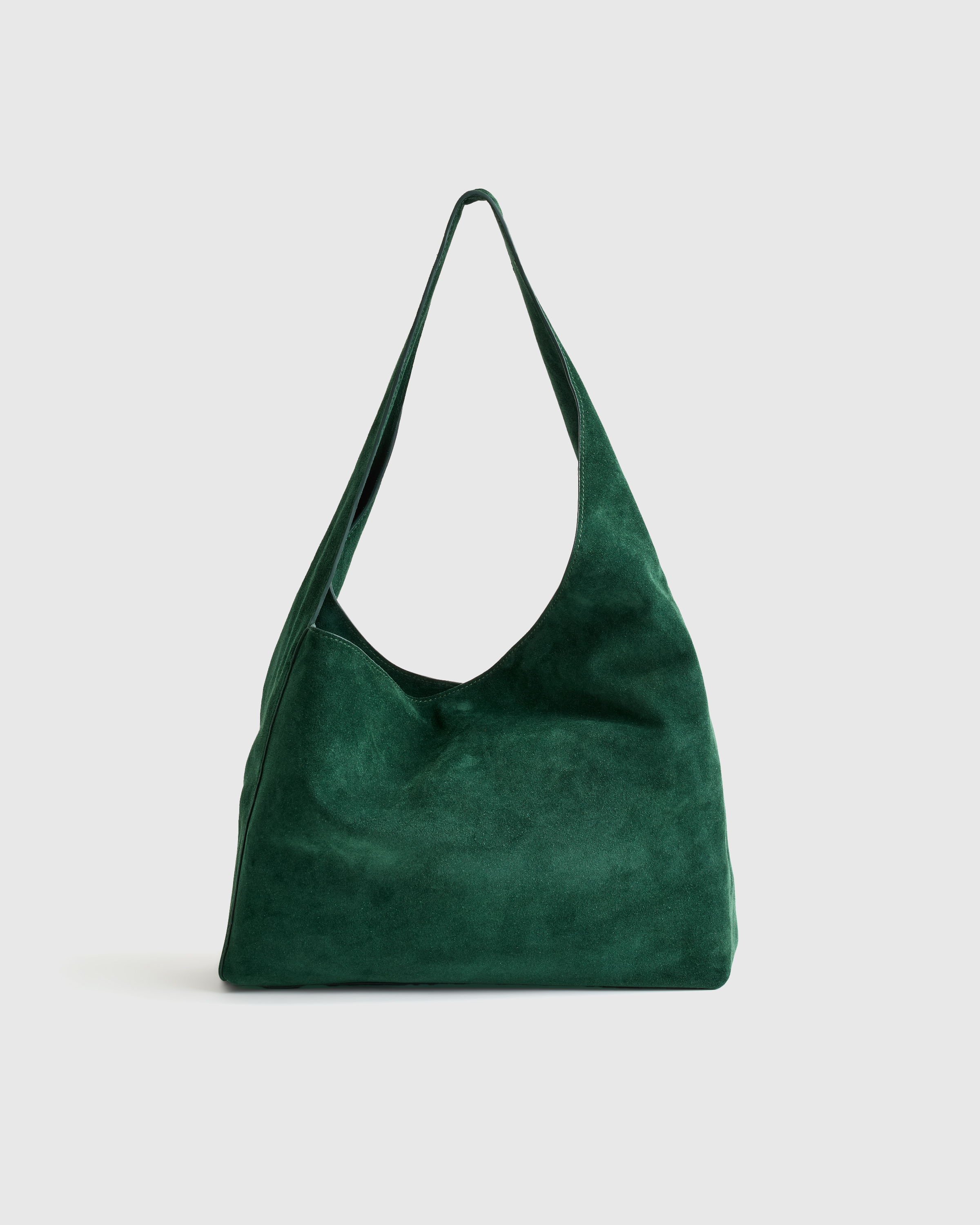 Italian Suede Slouchy Shoulder Bag — Image 32