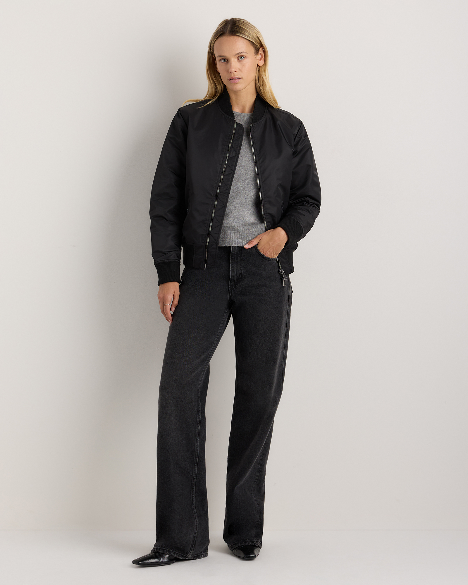Flight Nylon Bomber Jacket — Image 12