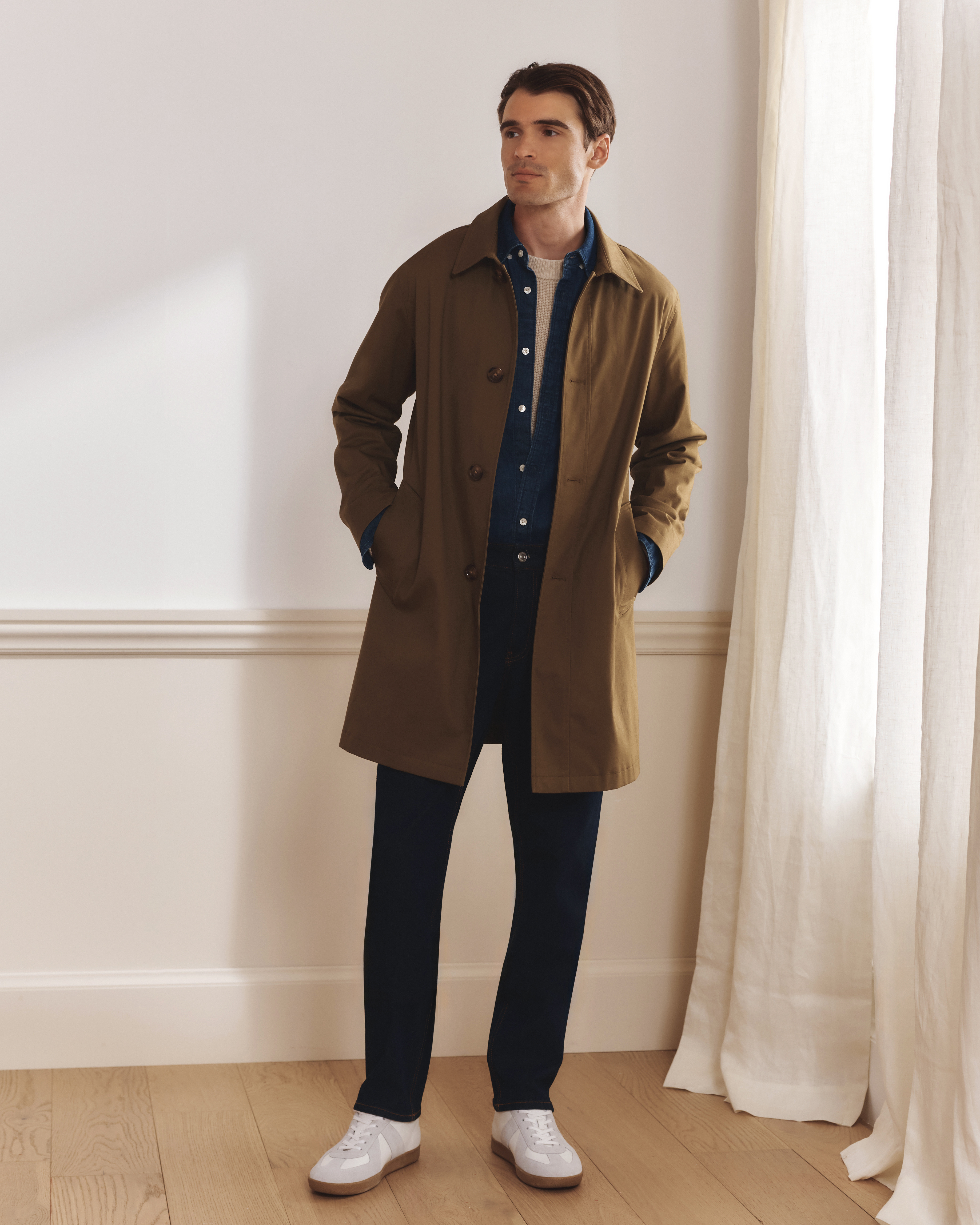 Comfort Stretch Trench Coat — Image 4