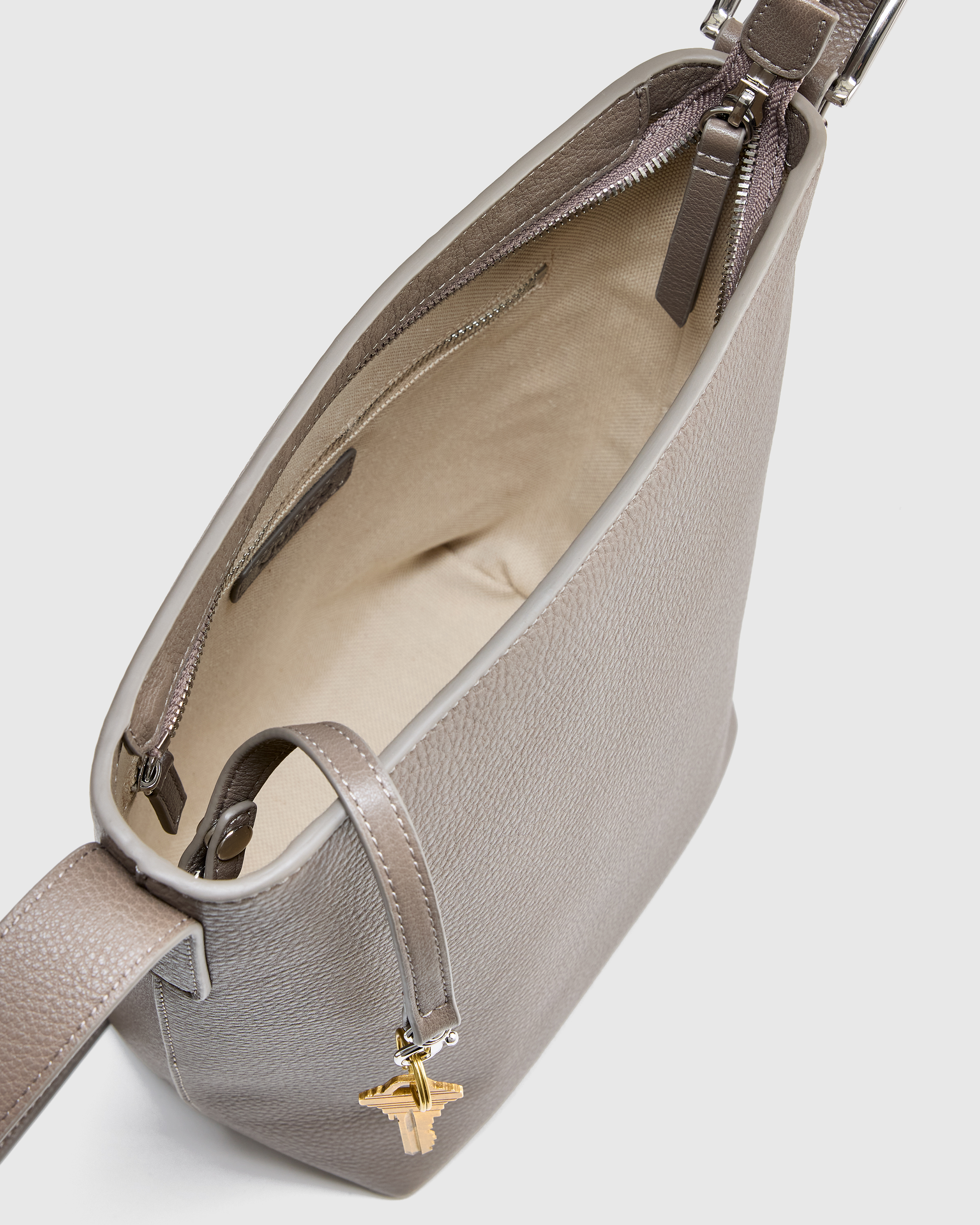 Italian Leather Bucket Crossbody — Image 5