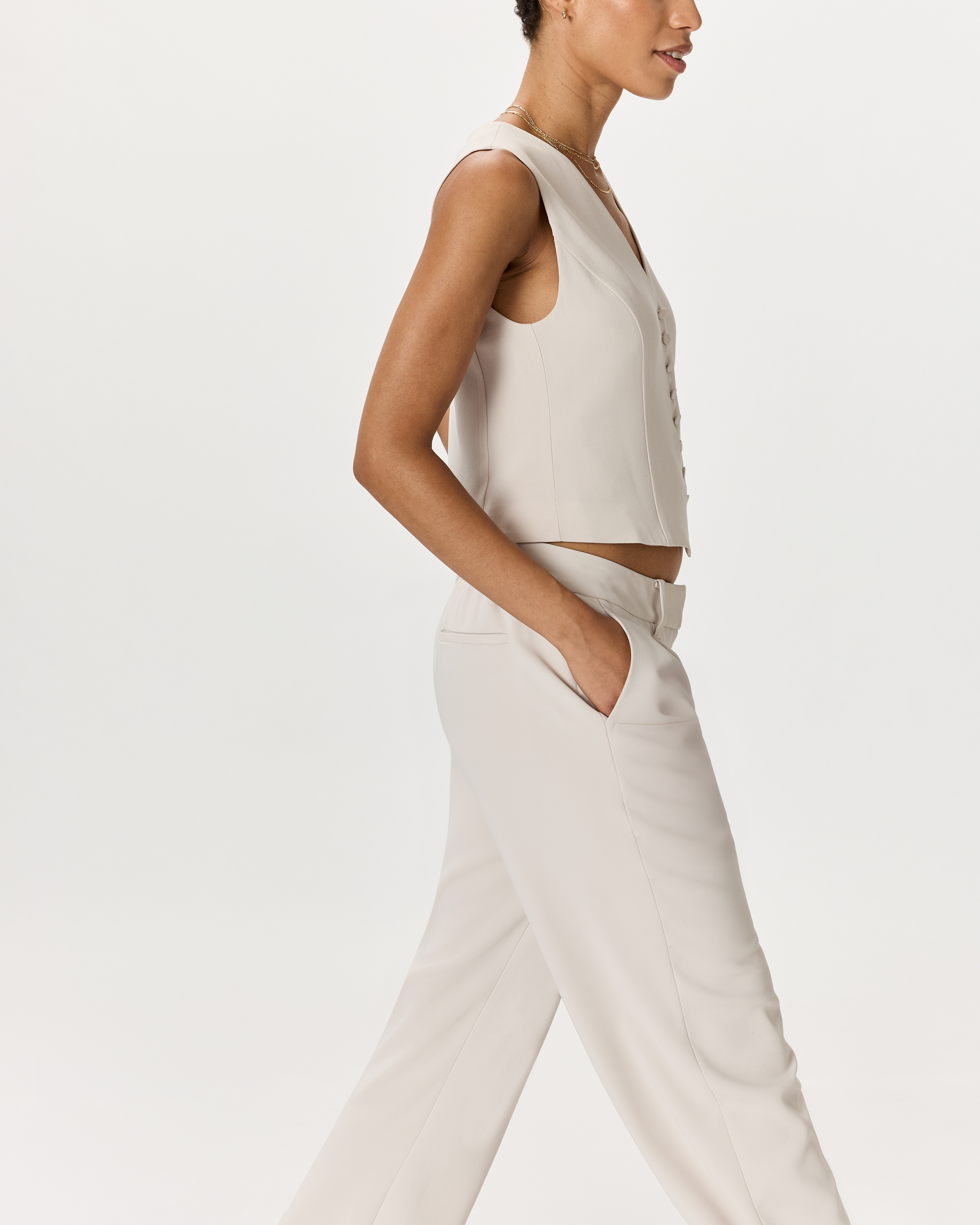Fluid Crepe Vest — Image 14