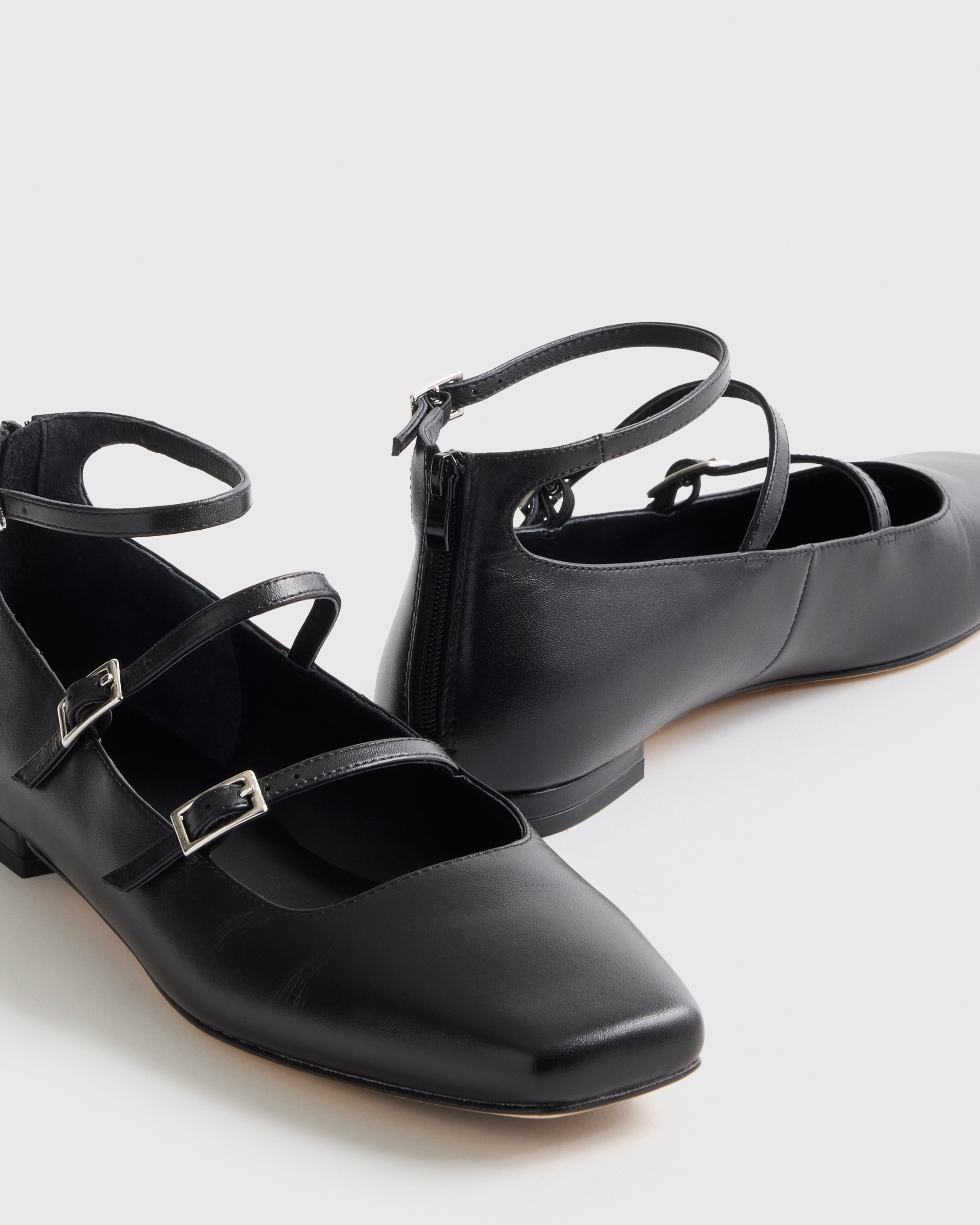 Italian Leather Strappy Ballet Flat — Image 5