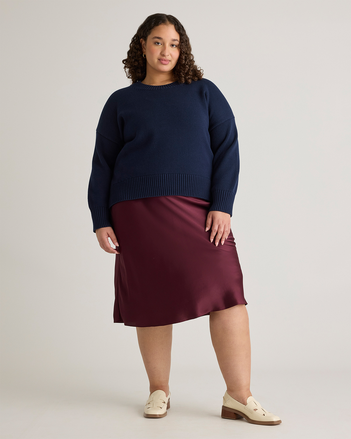 100% Organic Cotton Boyfriend Crew Sweater — Image 39