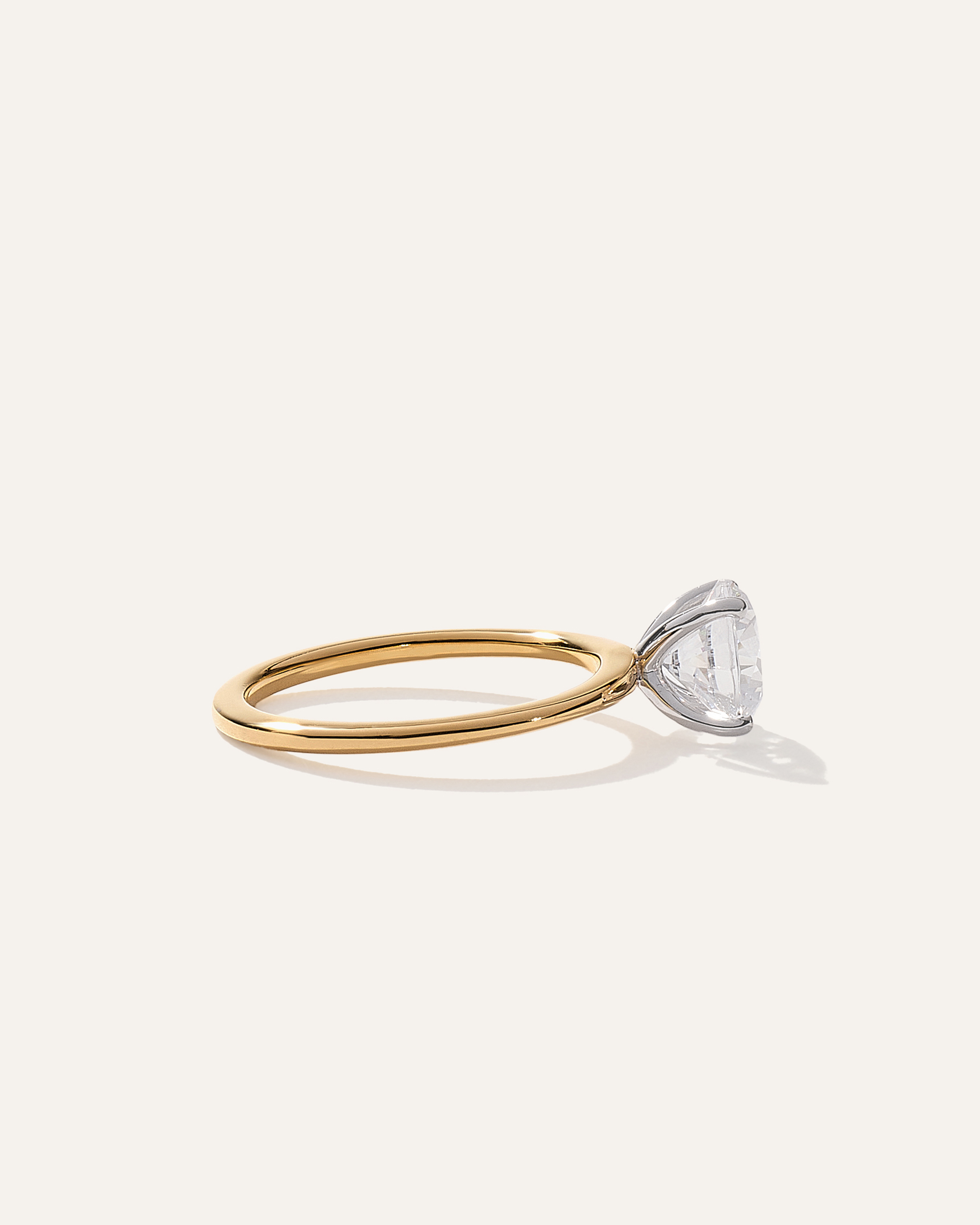 Lab Grown Diamond Round Petite Classic Engagement Ring - 1.50ct — Image 12