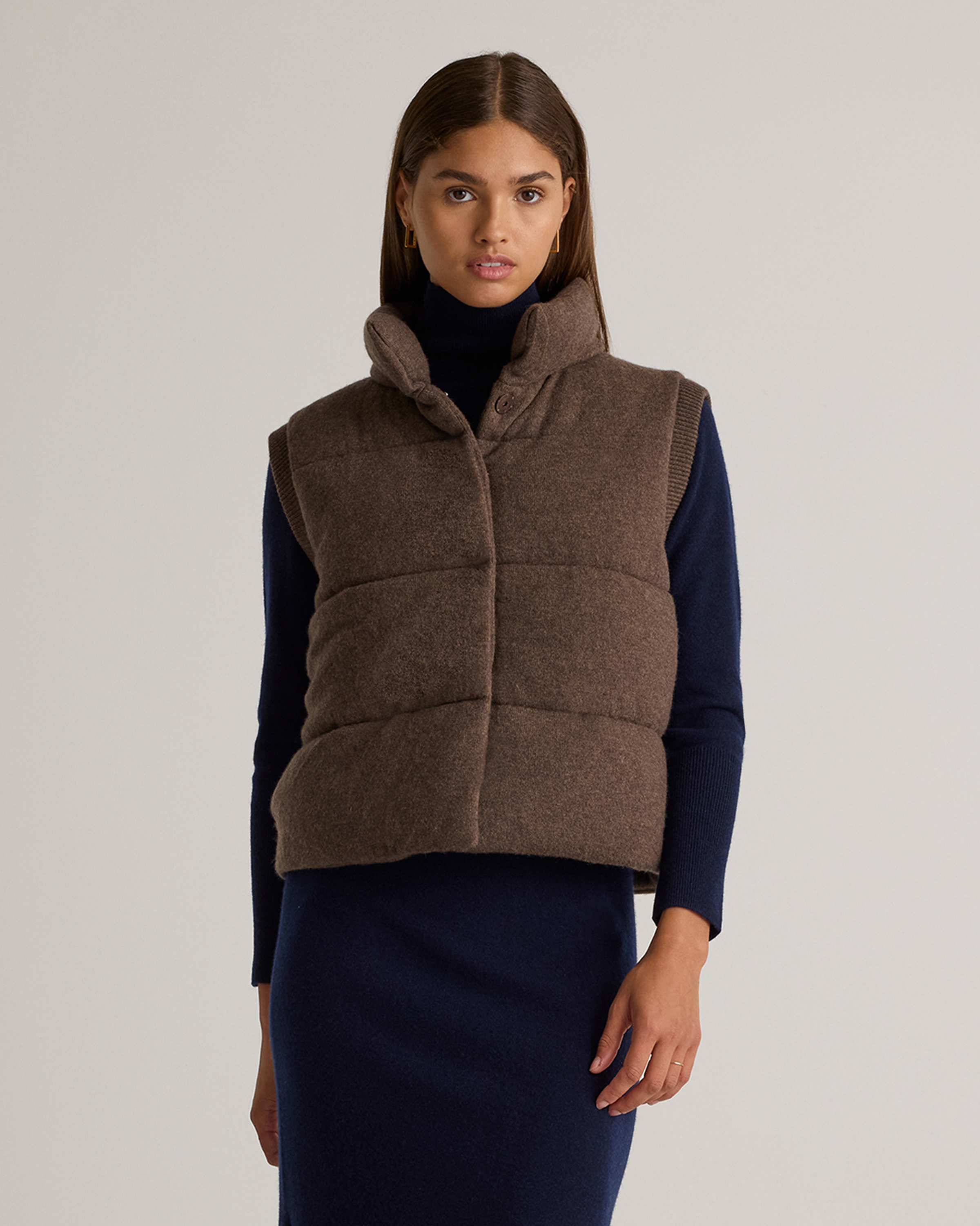 Mongolian Cashmere Puffer Vest — Image 14