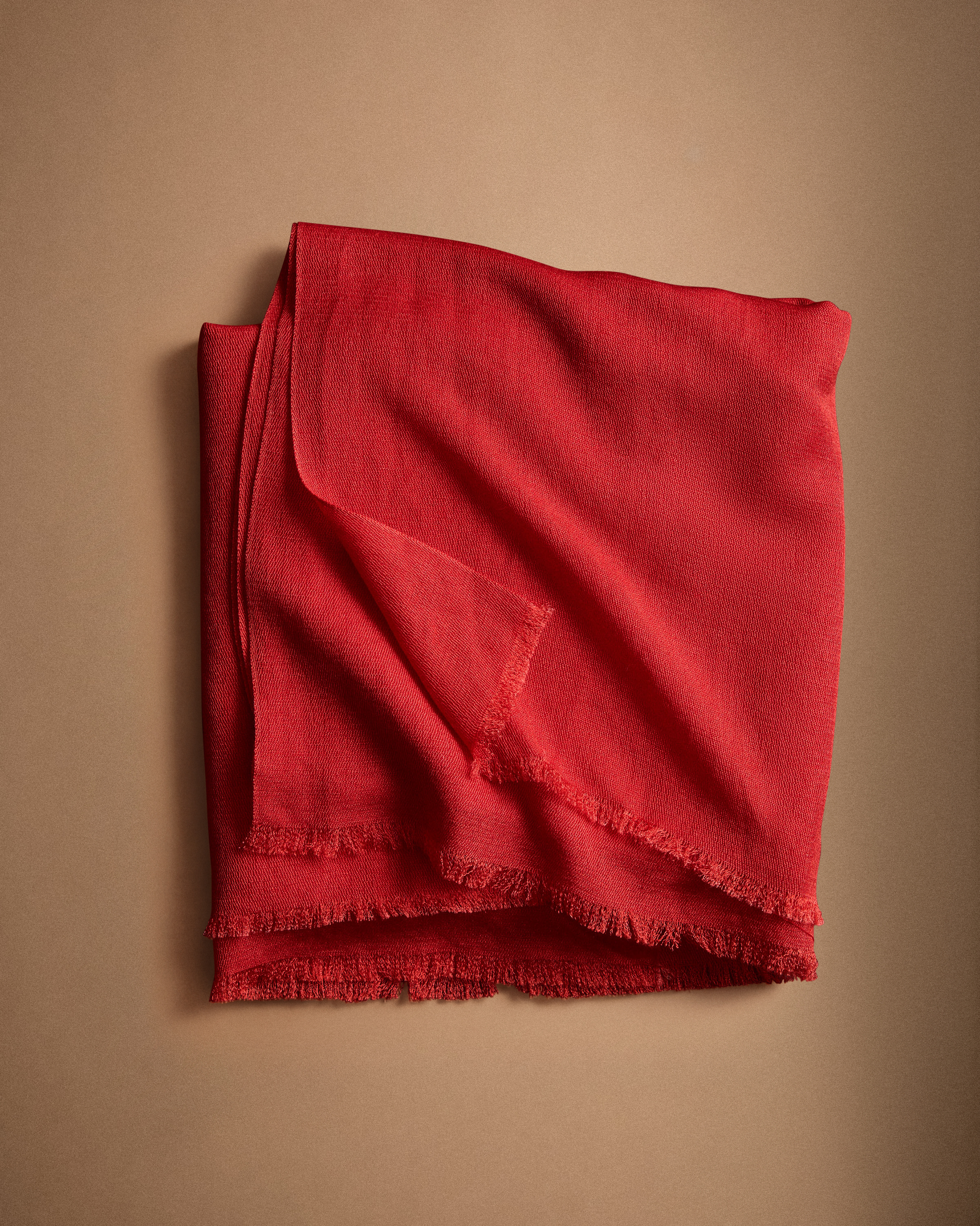 Featherweight Cashmere Silk Frayed Edge Scarf — Image 8