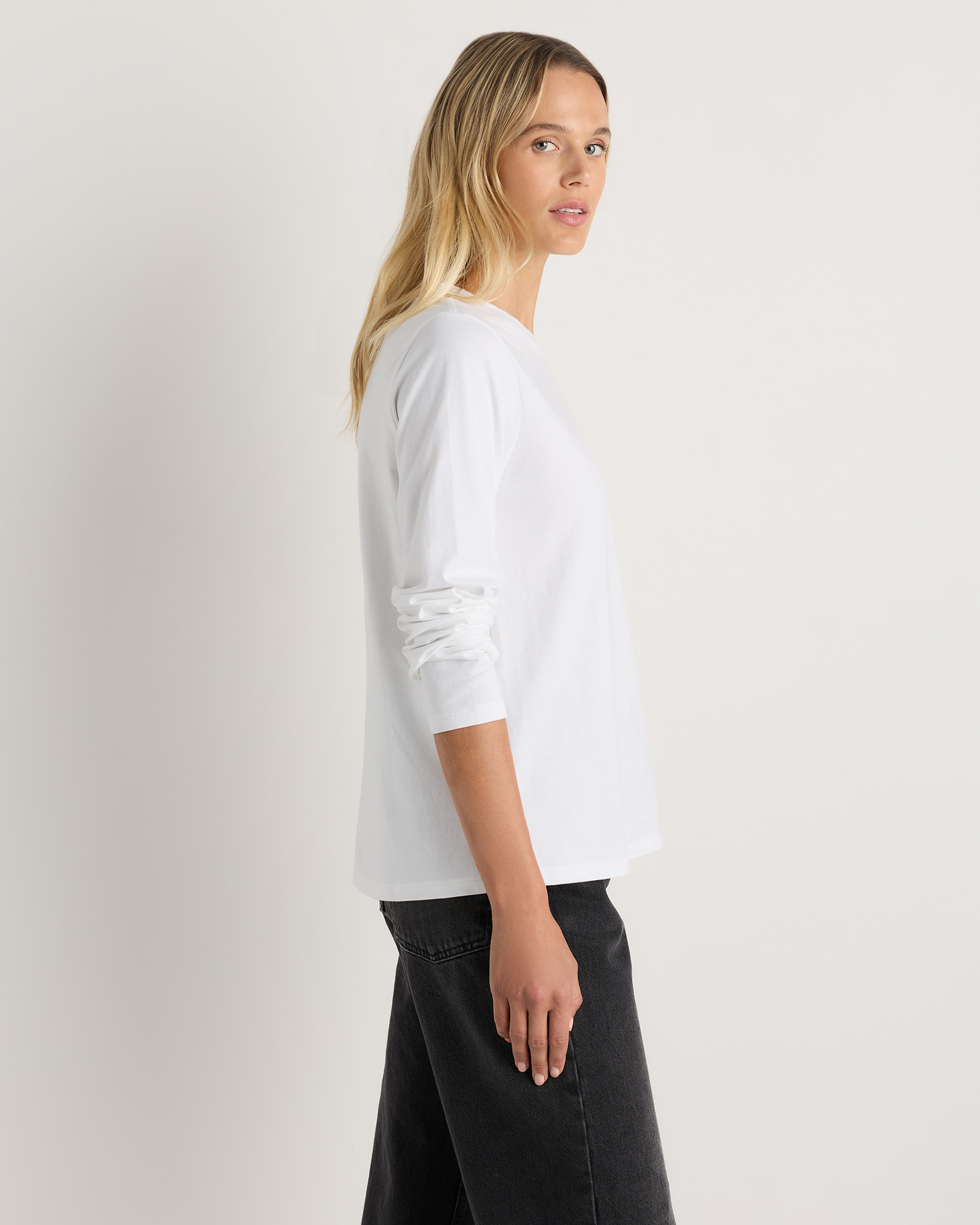 100% Organic Cotton Long Sleeve Swing Tee — Image 17