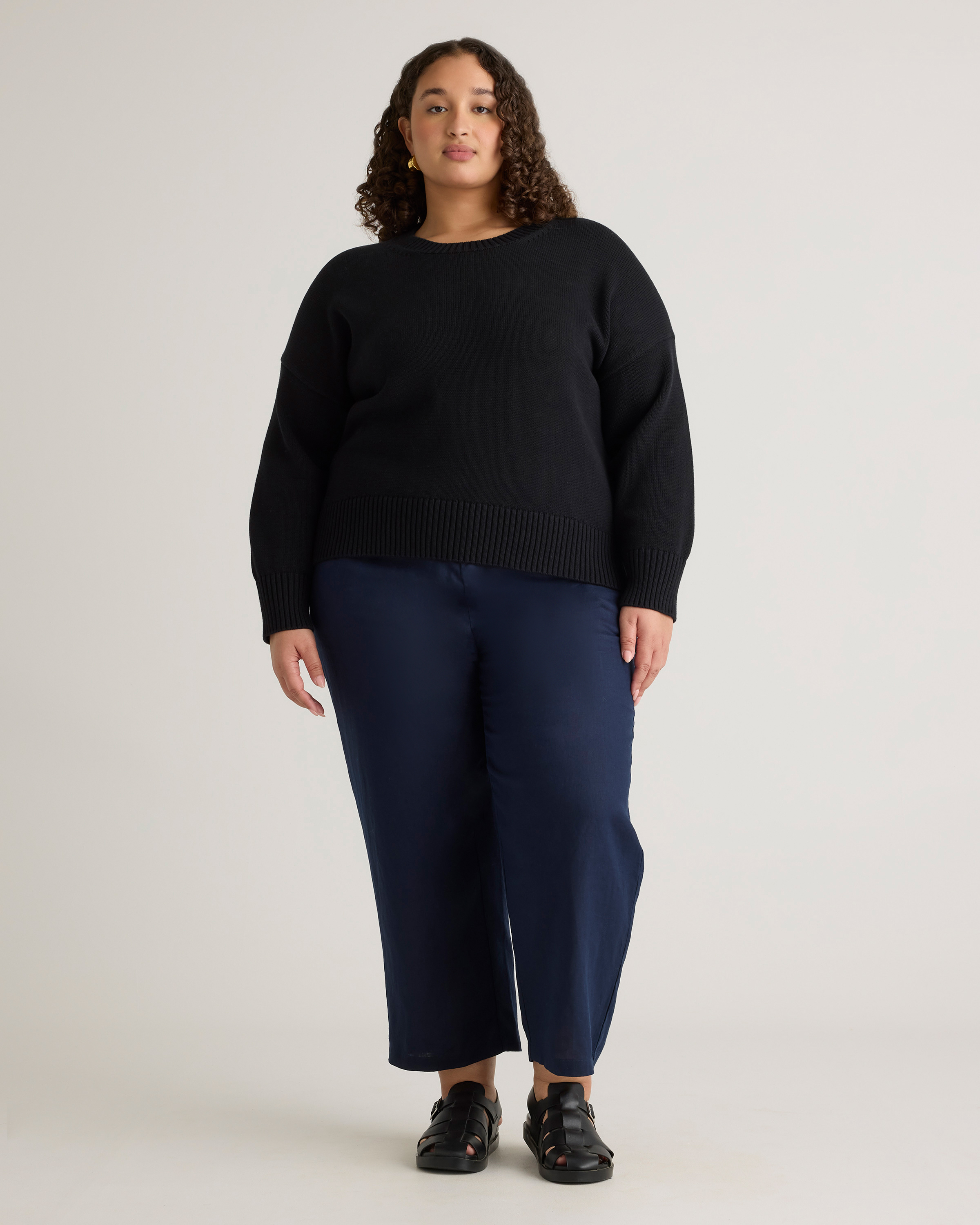 100% Organic Cotton Boyfriend Crew Sweater — Image 28