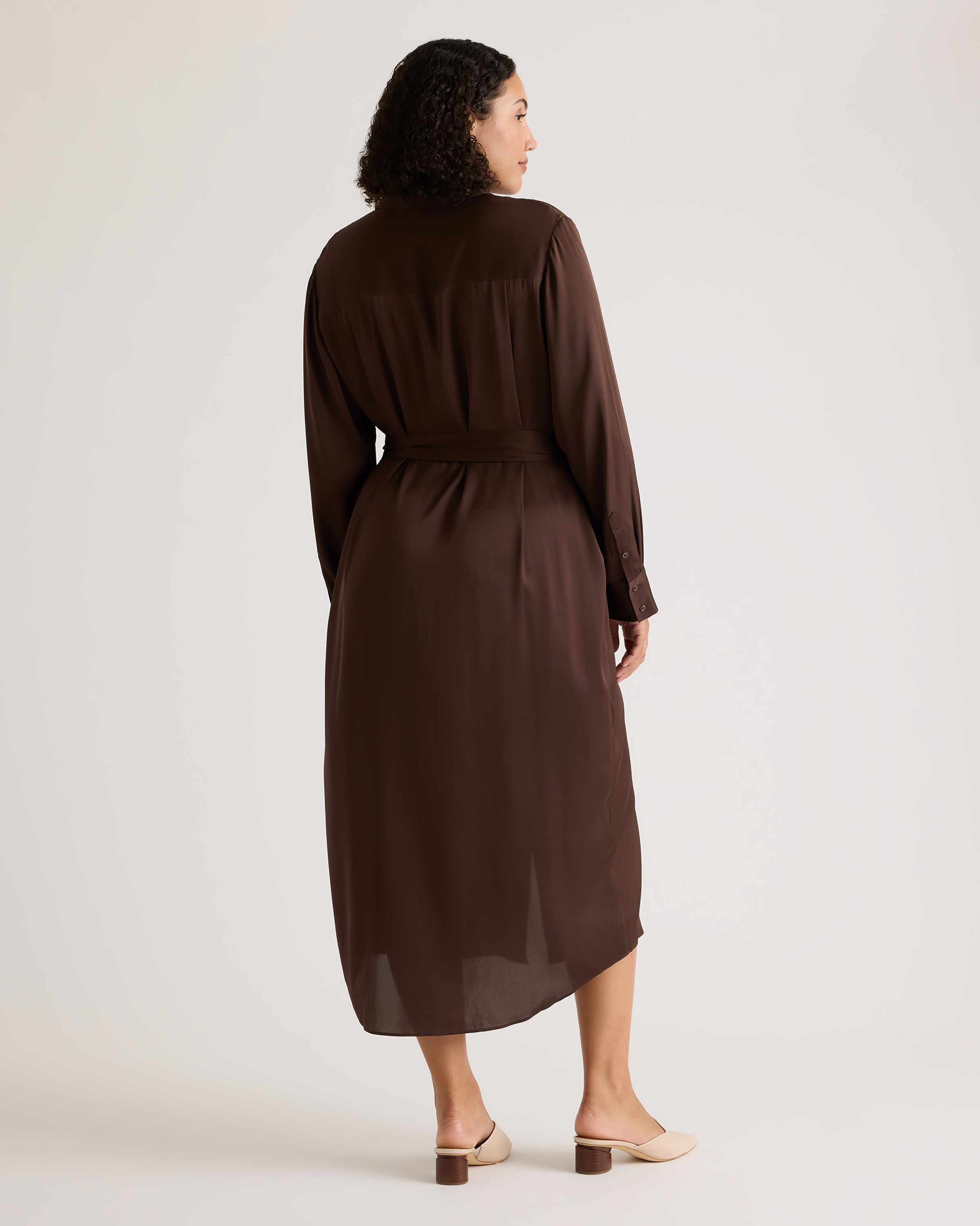 Washable Stretch Silk Maxi Shirt Dress — Image 33