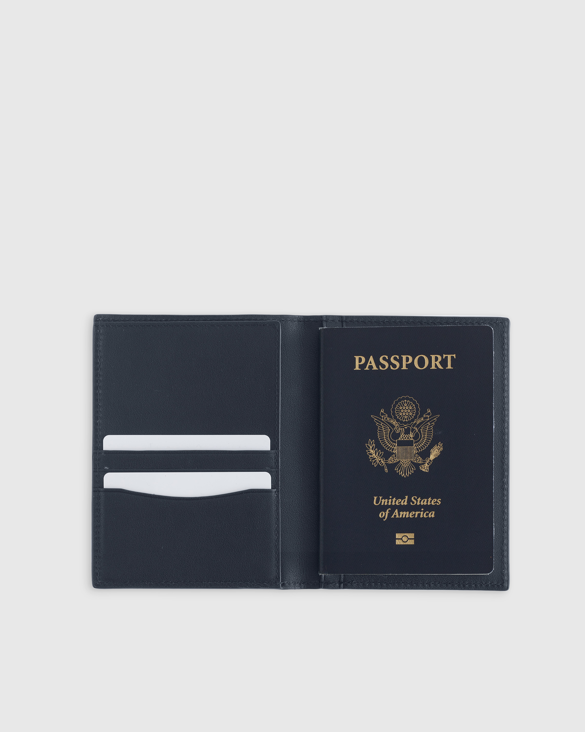 Nappa Leather RFID Blocking Passport Holder & Luggage Tags Set — Image 9