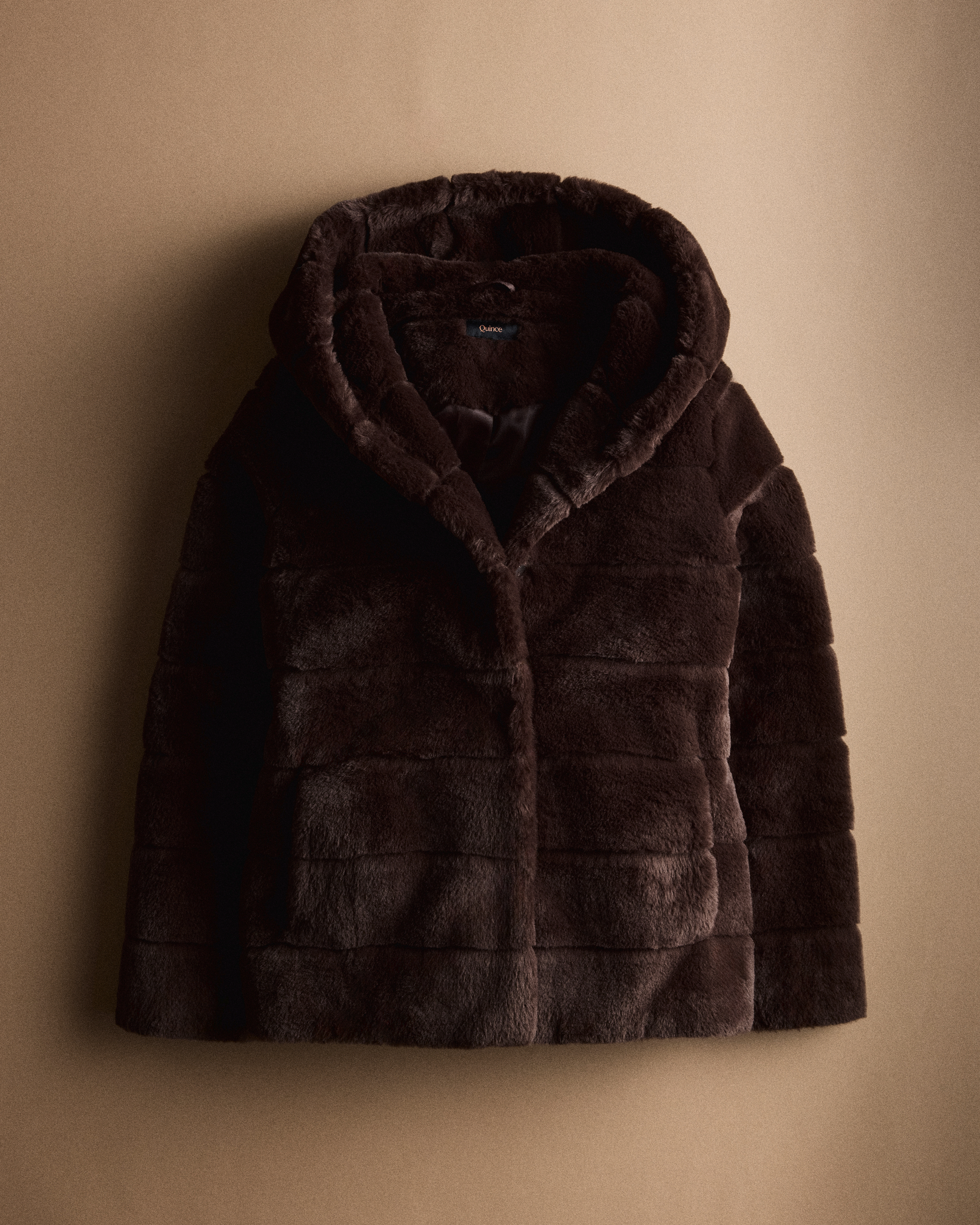 Hooded Faux Fur Jacket — Image 5