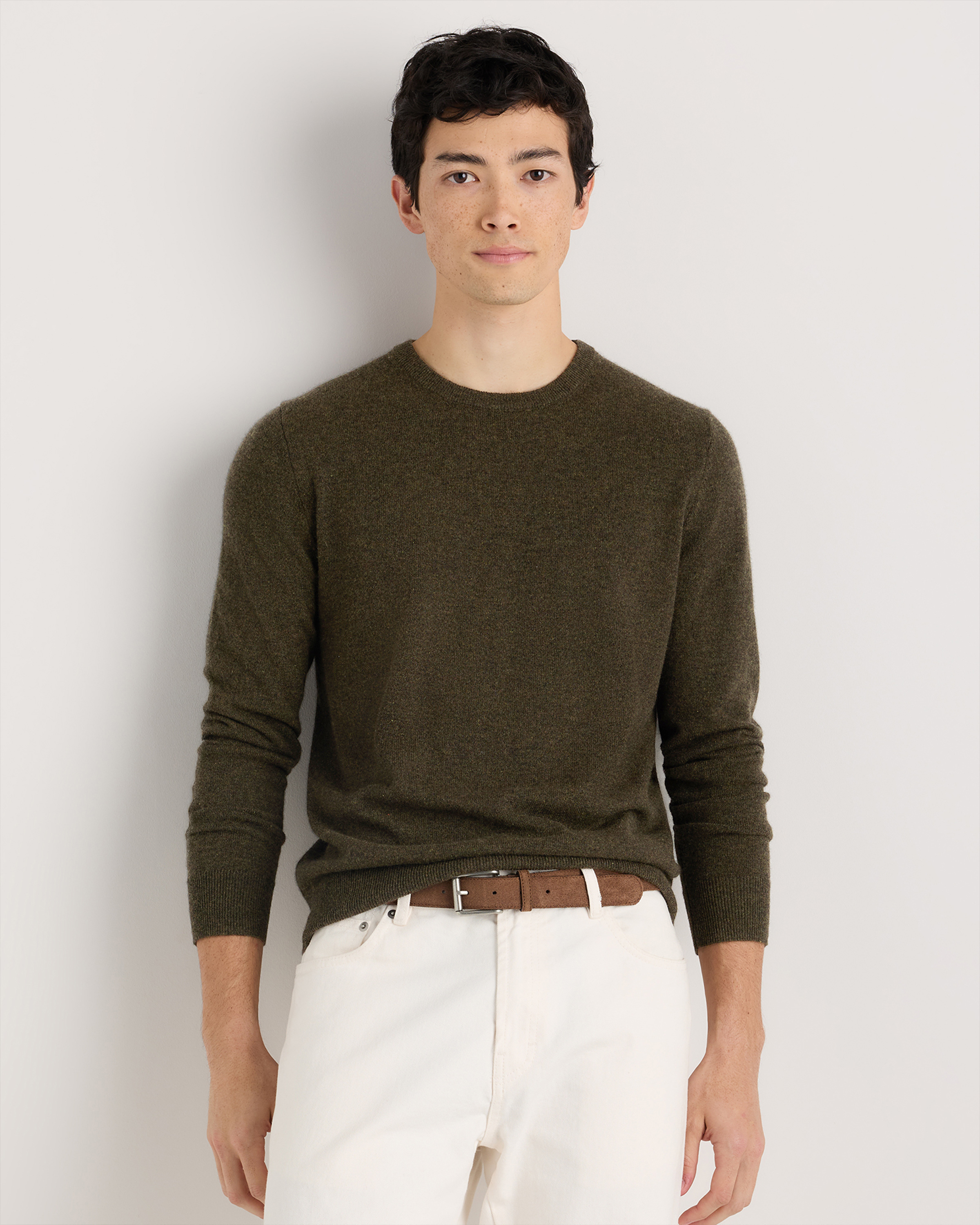 Mongolian Cashmere Crewneck Sweater — Image 21