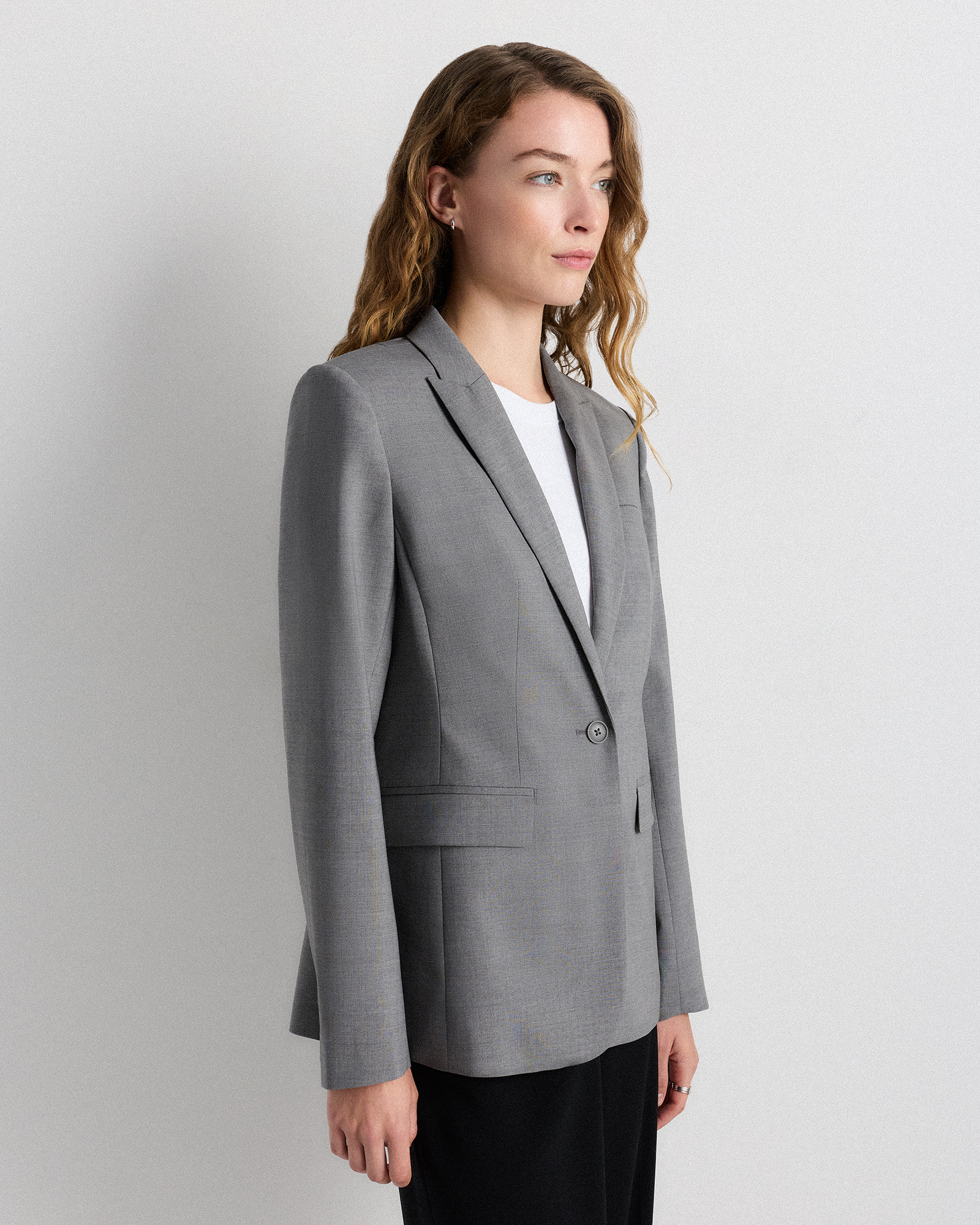 Italian Wool Long Blazer — Image 13