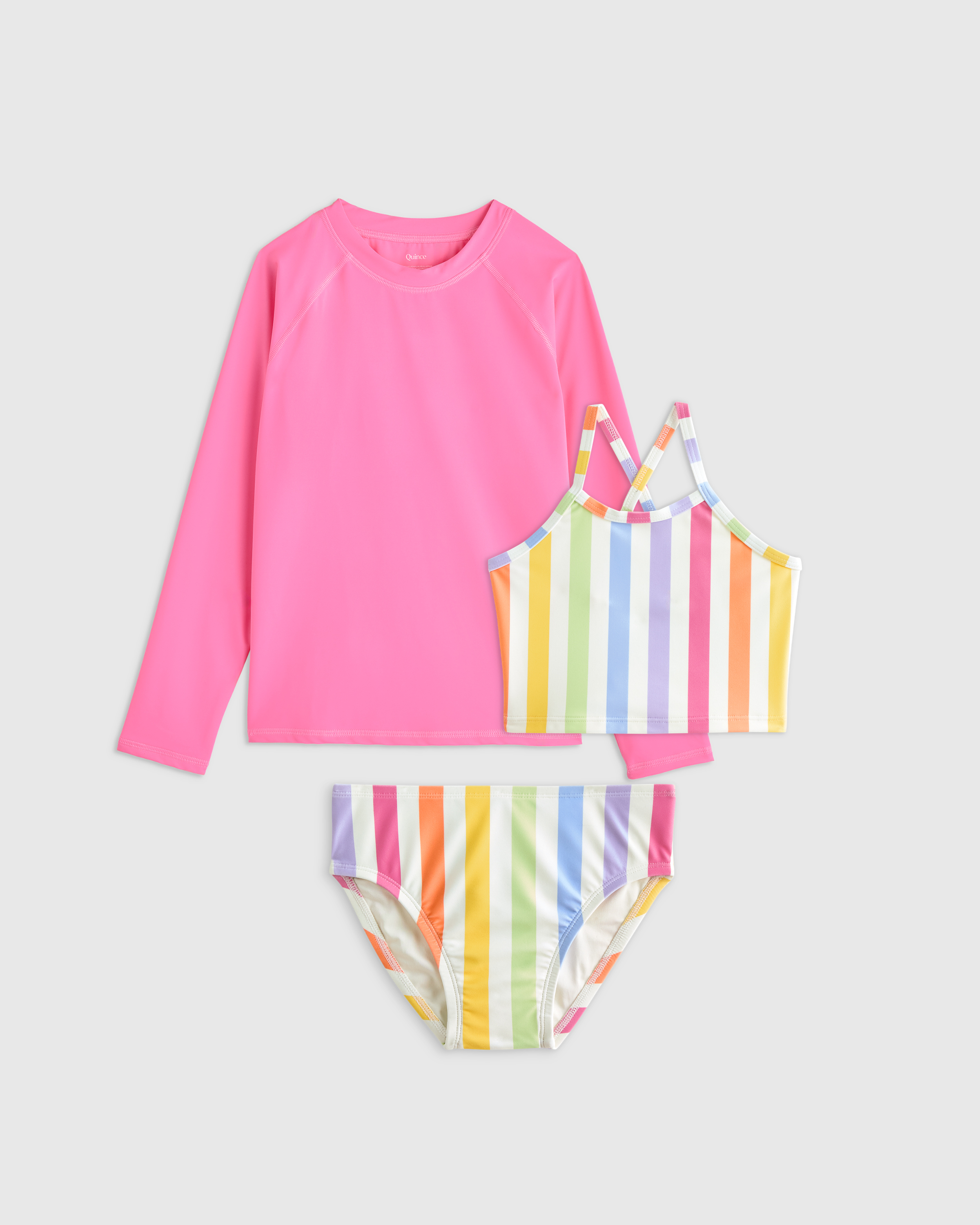 Tankini and Long Sleeve Raglan Rash Guard Set — Image 6