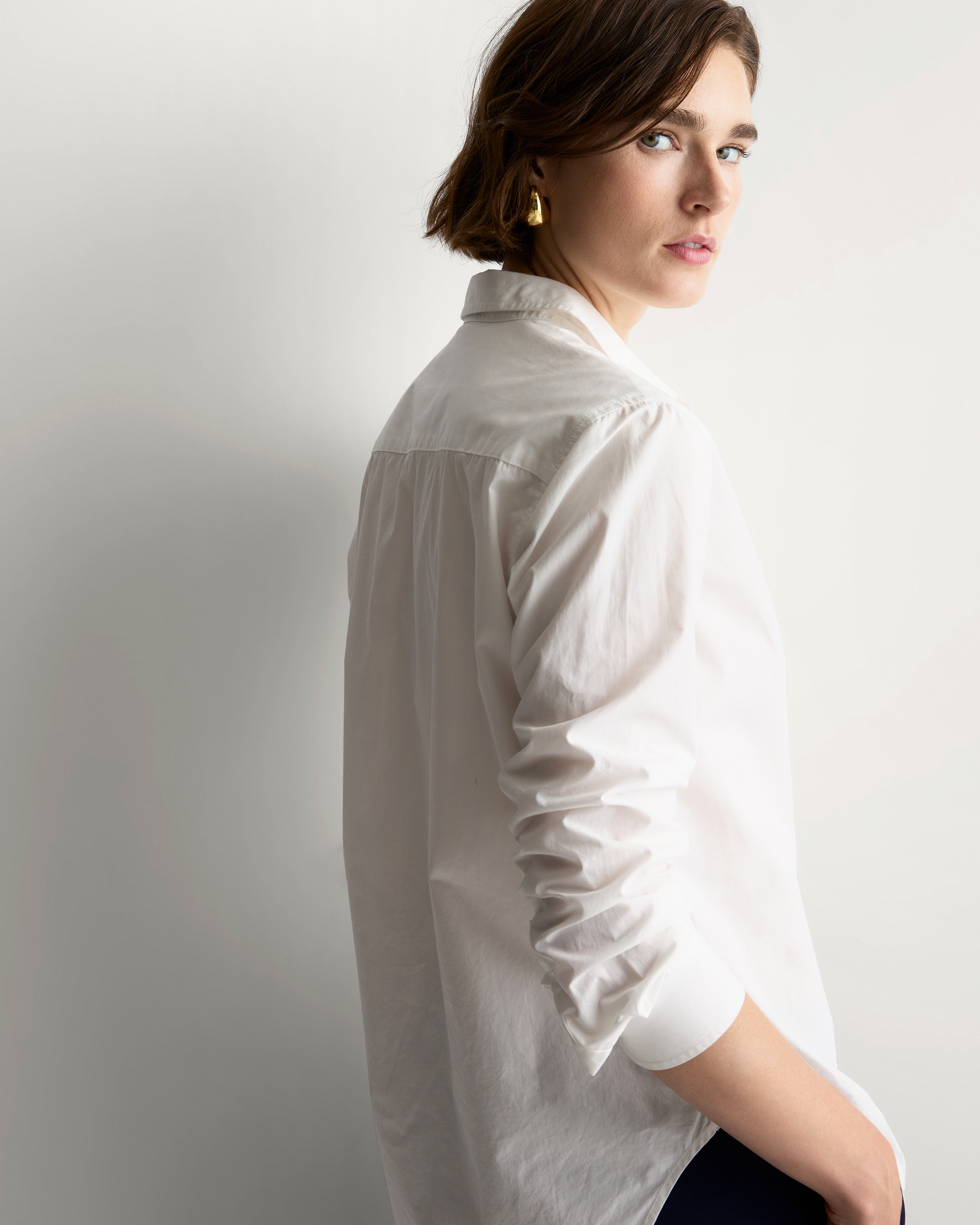 100% Organic Cotton Poplin Long Sleeve Shirt — Image 18