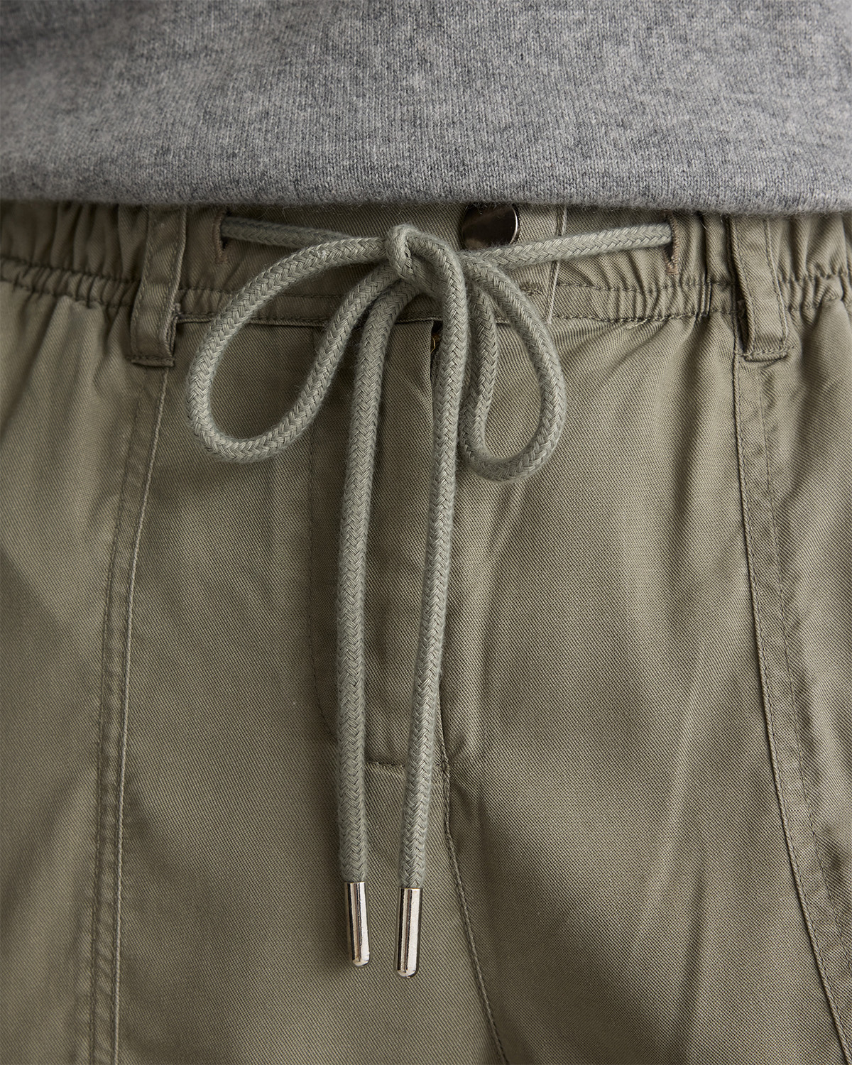 Vintage Wash Tencel Drawstring Cargo Pants — Image 11