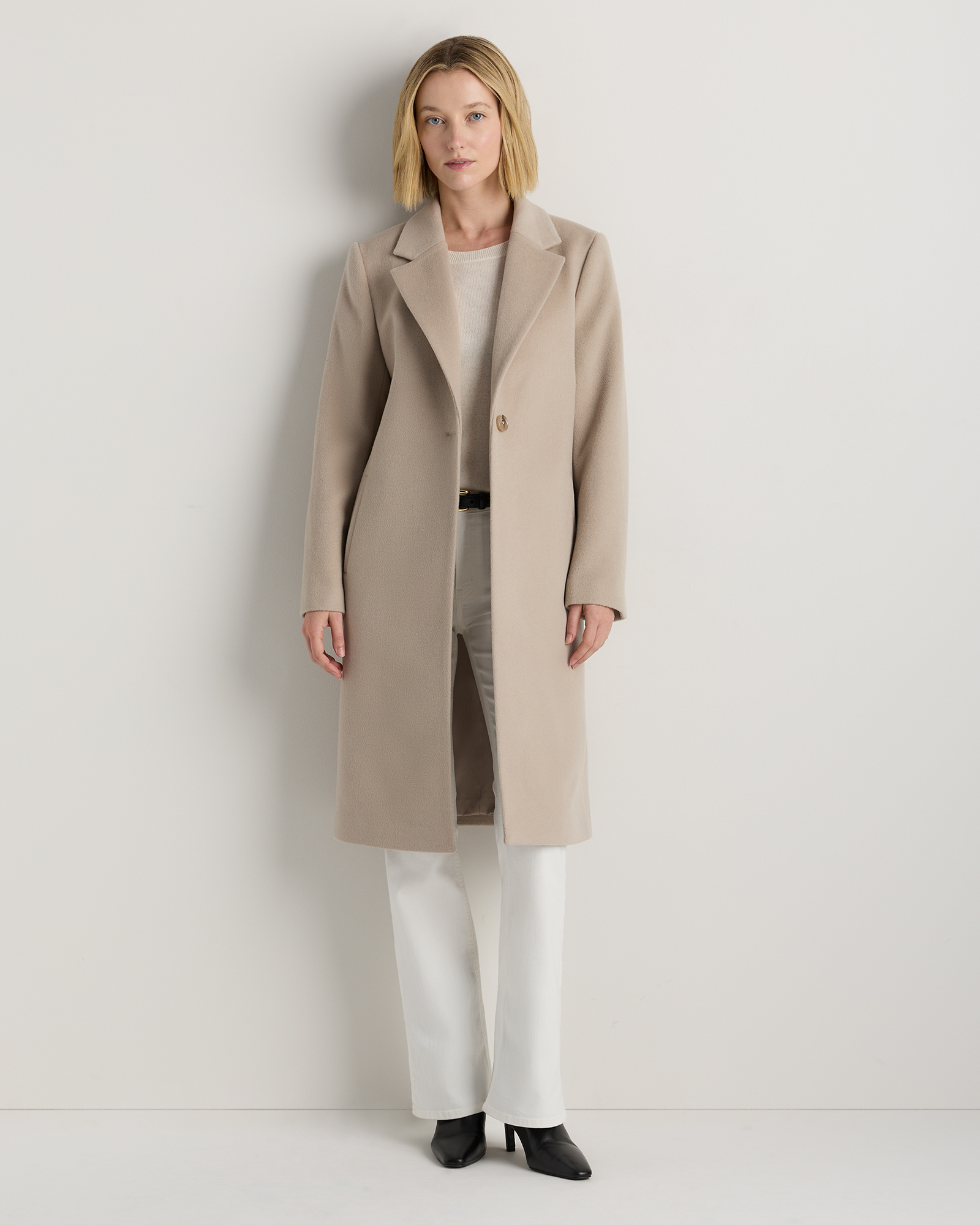 Wool Cashmere Classic Single-Breasted Coat — Image 39
